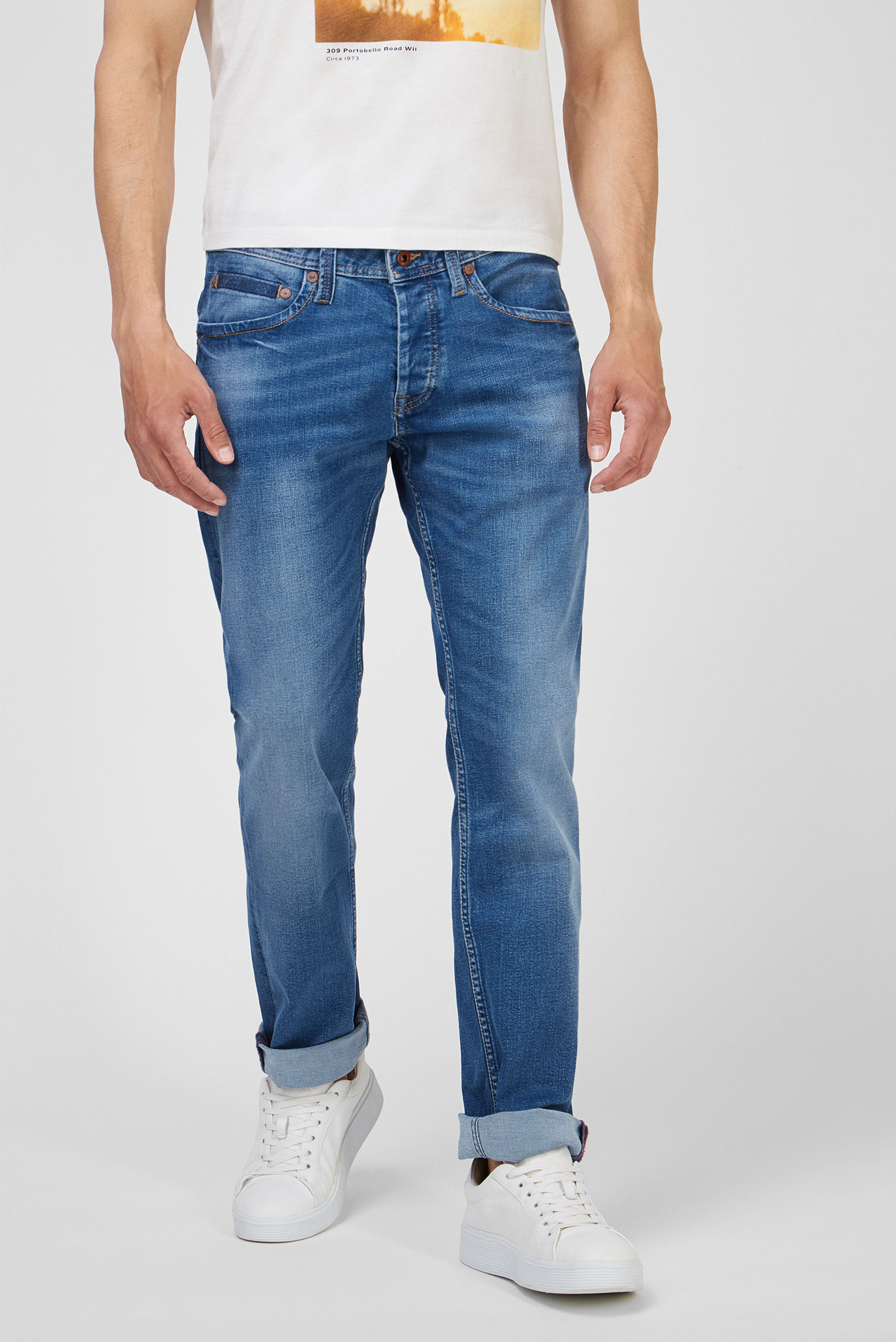 Мужские синие джинсы CASH ARCH 1