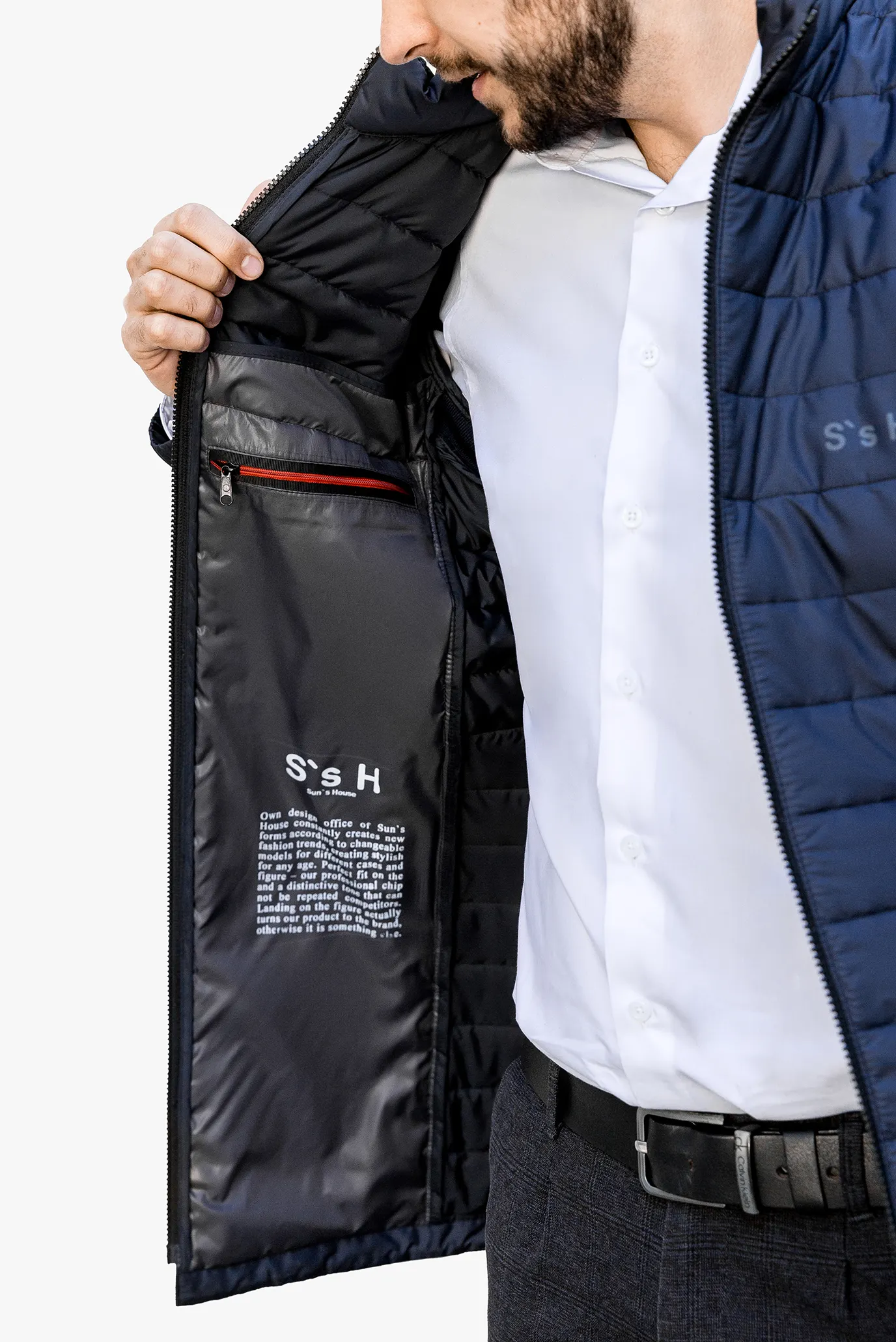 Мужская темно-синяя куртка 5