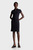 Жіноча чорна сукня RIB ZIP -NECK