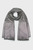 Женский серебристый шарф TH EVENING MONOGRAM SCARF SILVER