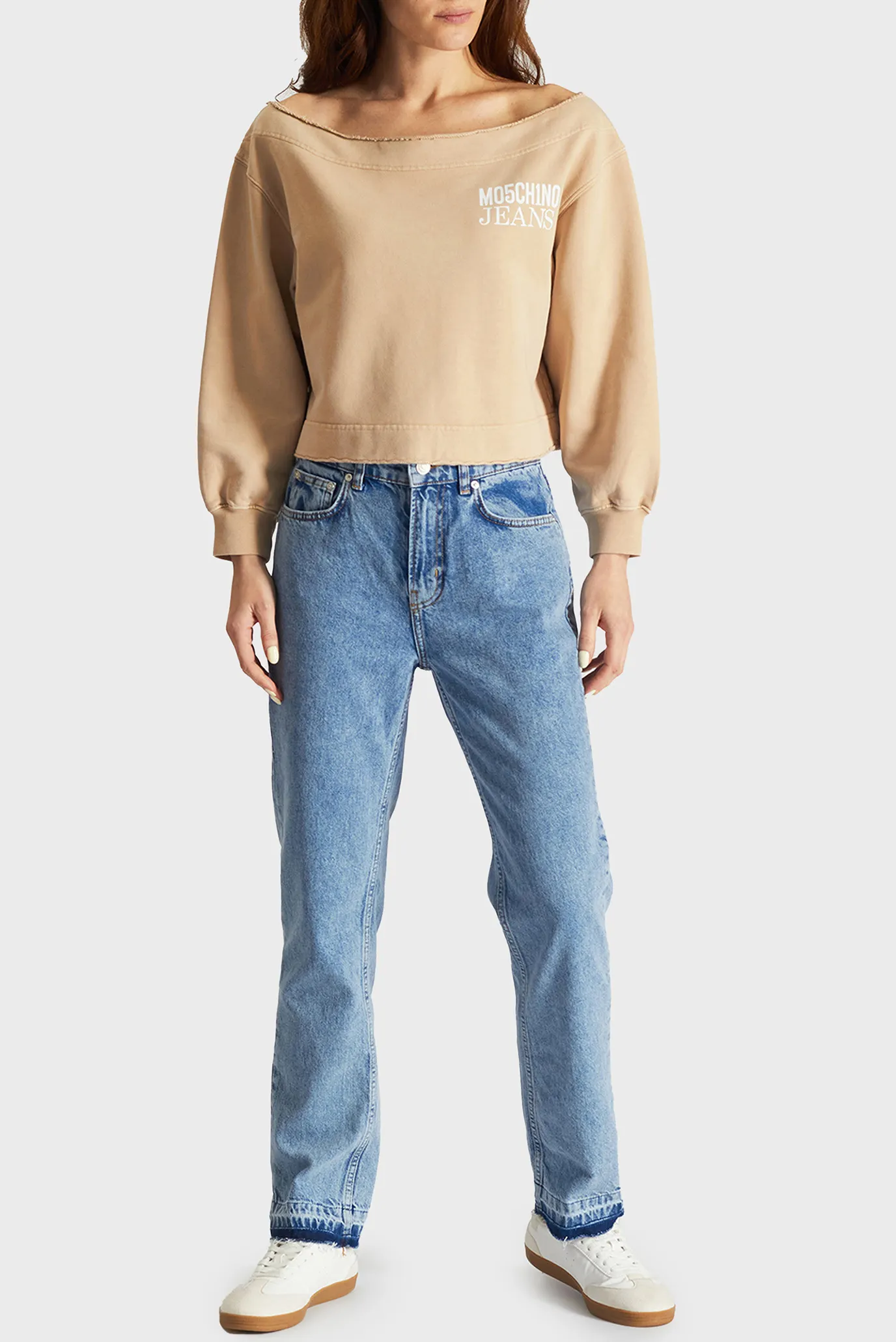 Женский бежевый свитшот 3