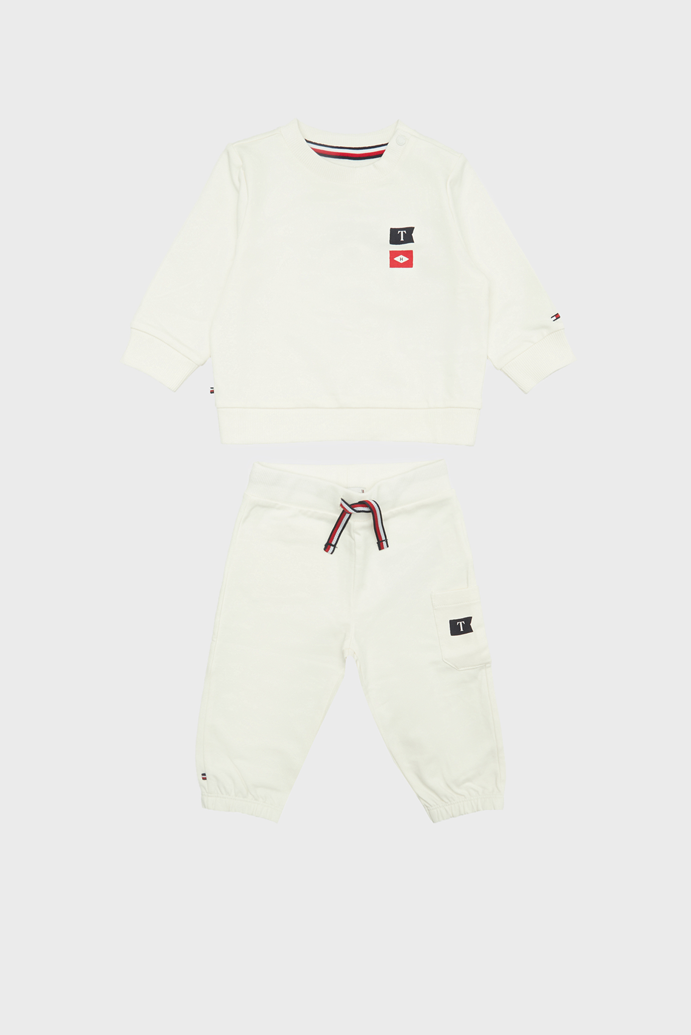 Детский белый комплект одягу (свитшот, брюки) NAUTICAL 2 PIECE SET 1