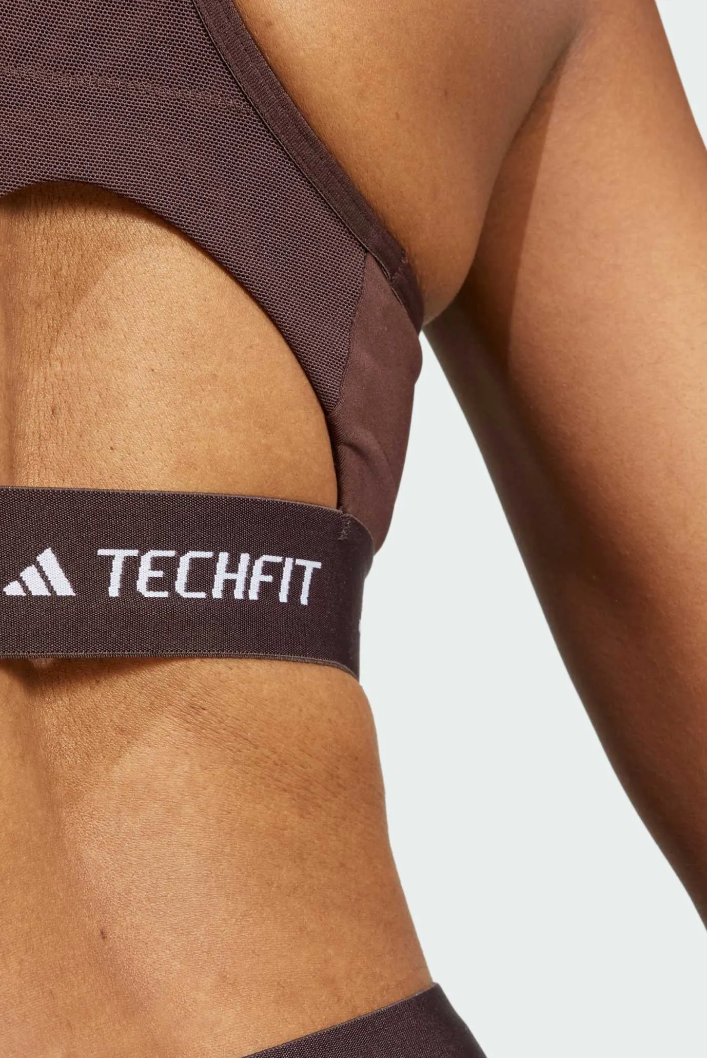 Жіночий коричневий топ Techfit Medium-Support 7