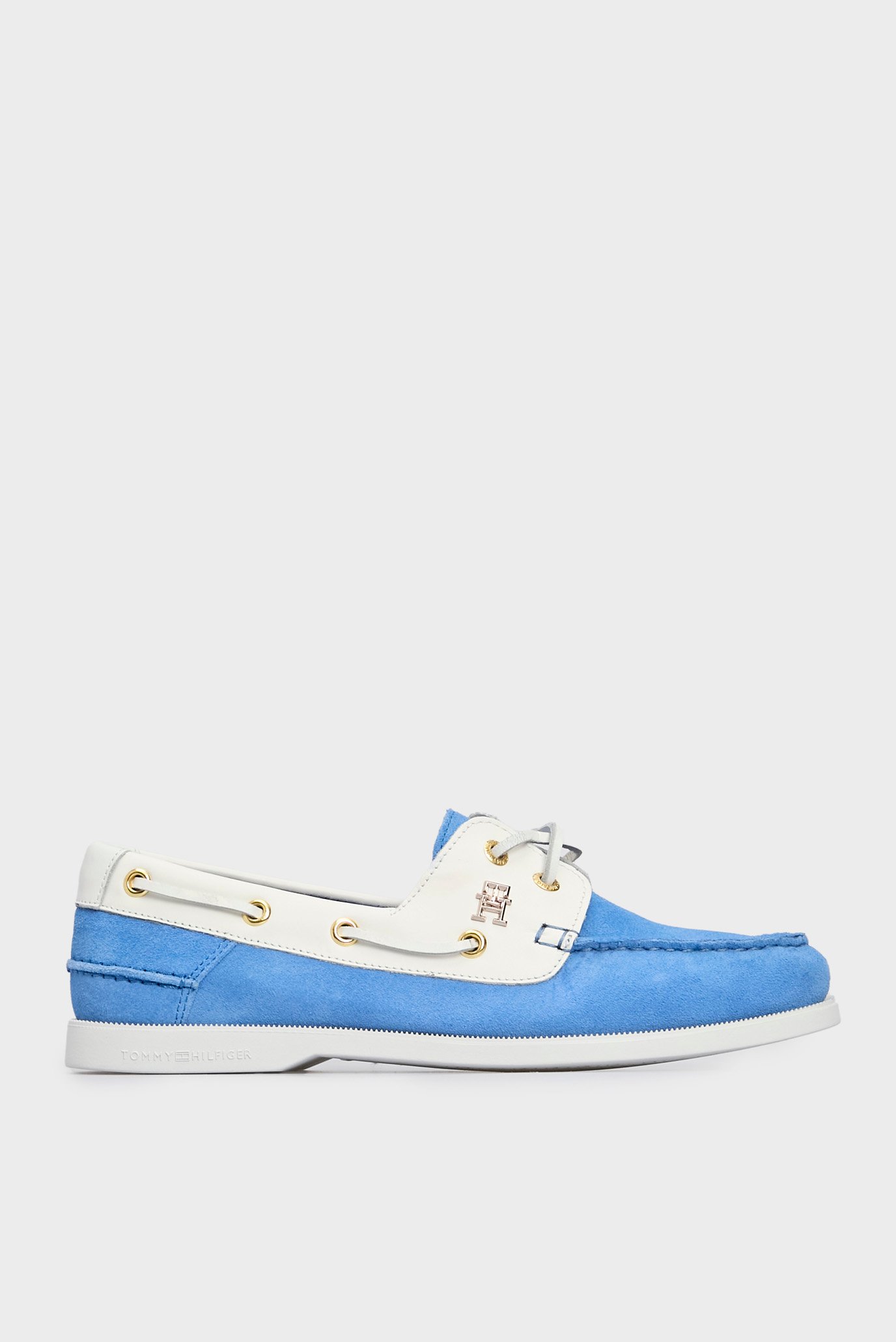 Женские синие замшевые топсайдеры TH BOAT SHOE 1