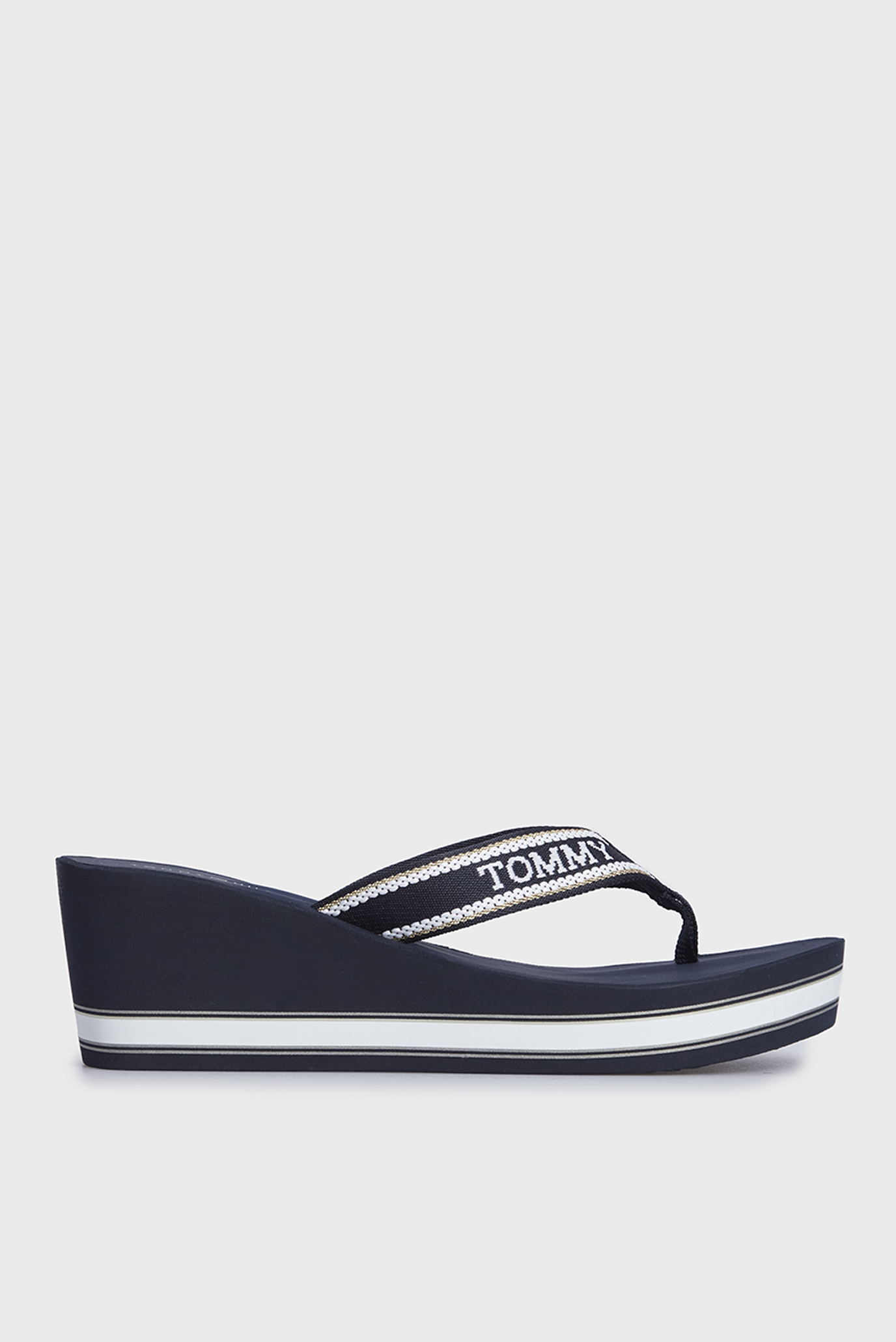 Женские темно-синие вьетнамки HILFIGER WEDGE BEACH SANDAL 1