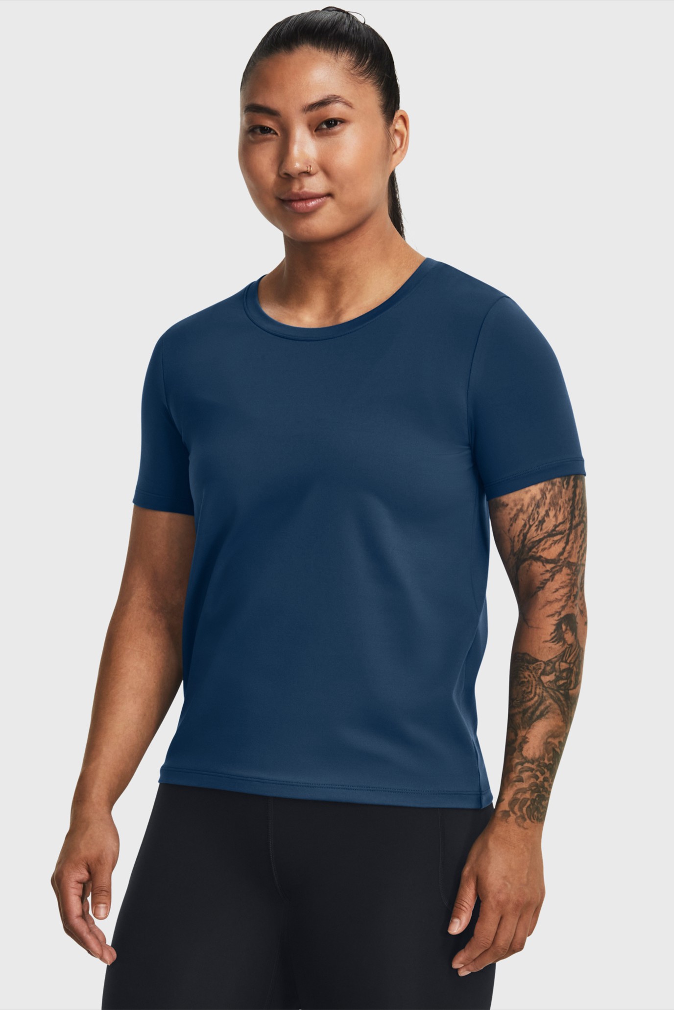 Жіноча темно-синя футболка UA Meridian SS 1