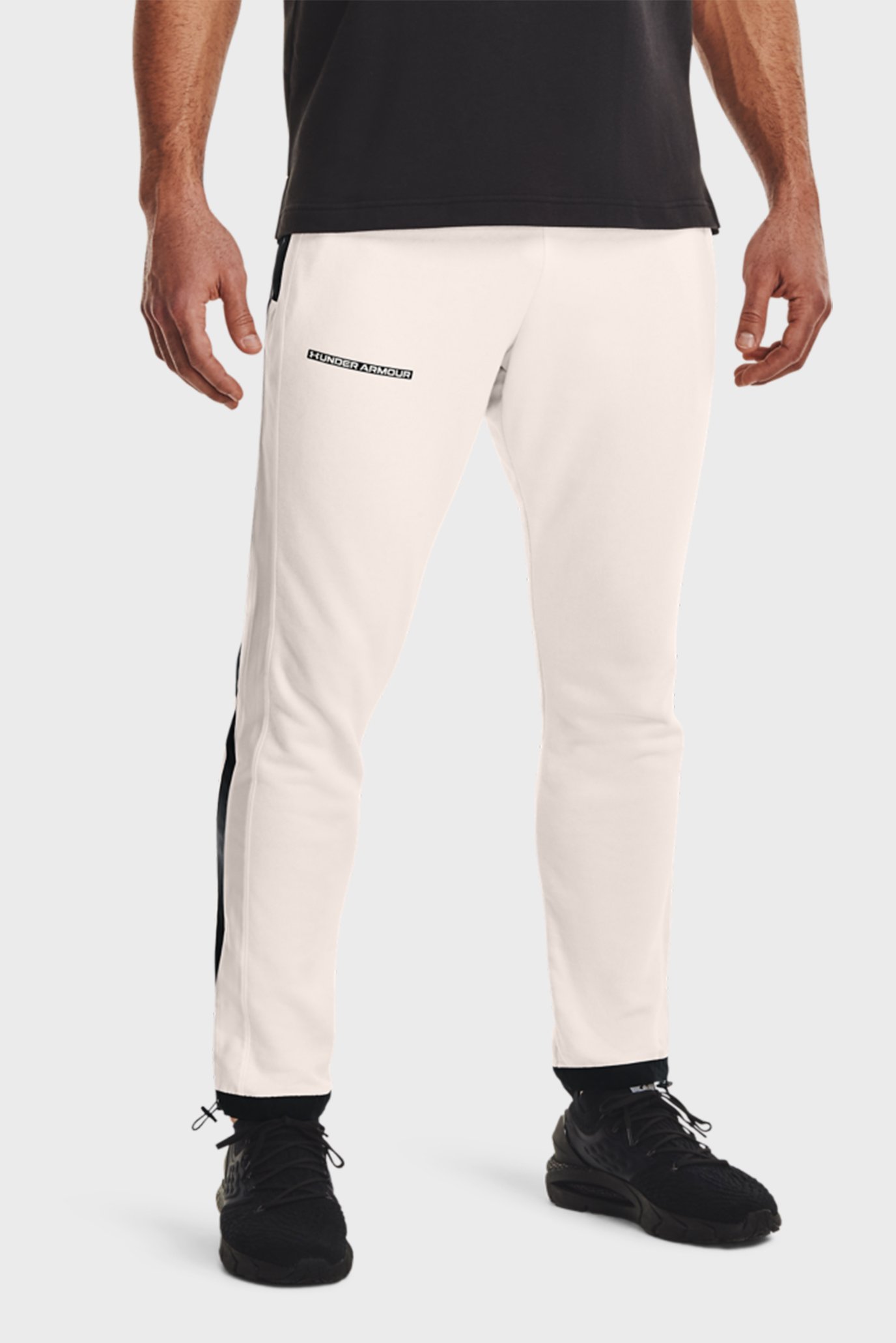 Мужские белые спортивные брюки UA RIVAL TERRY AMP PANT 1