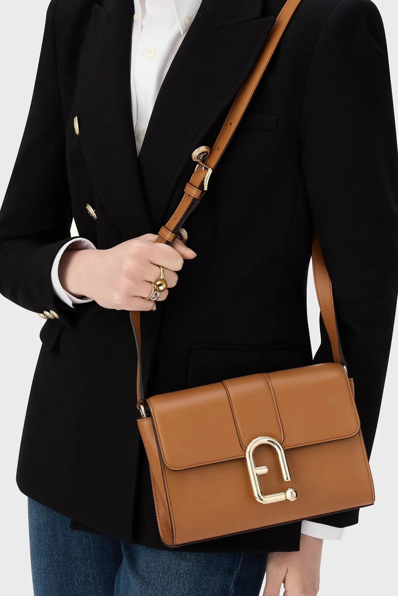 Жіноча руда шкіряна сумка 2