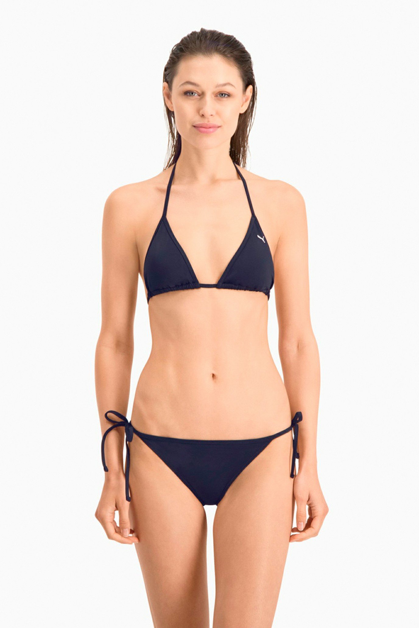 Женские темно-синие трусики от купальника PUMA Swim Women Side Tie Bikini Bottom 1