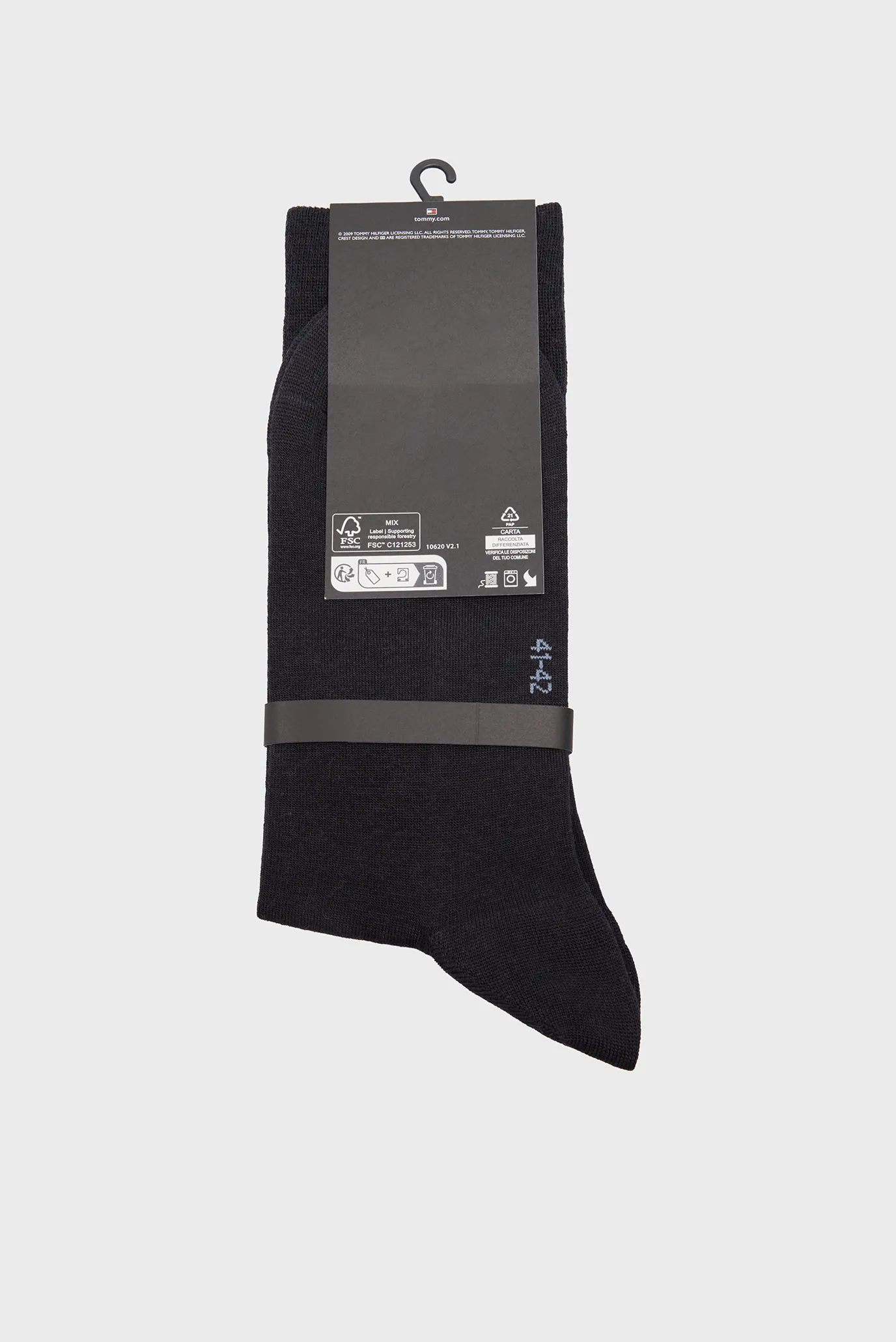 Чоловічі темно-сині вовняні шкарпетки PREMIUM 3