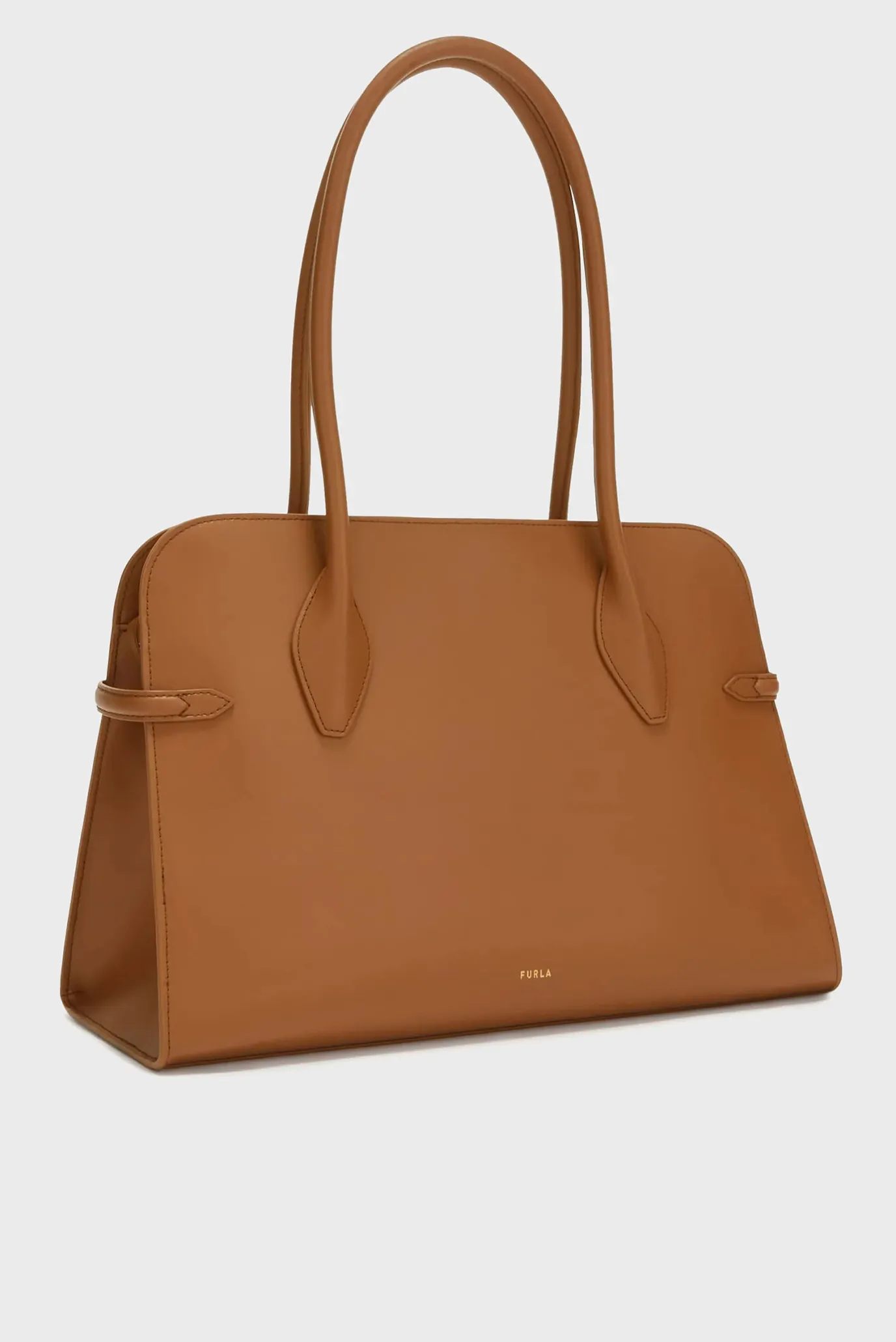 Женская рыжая кожаная сумка 3