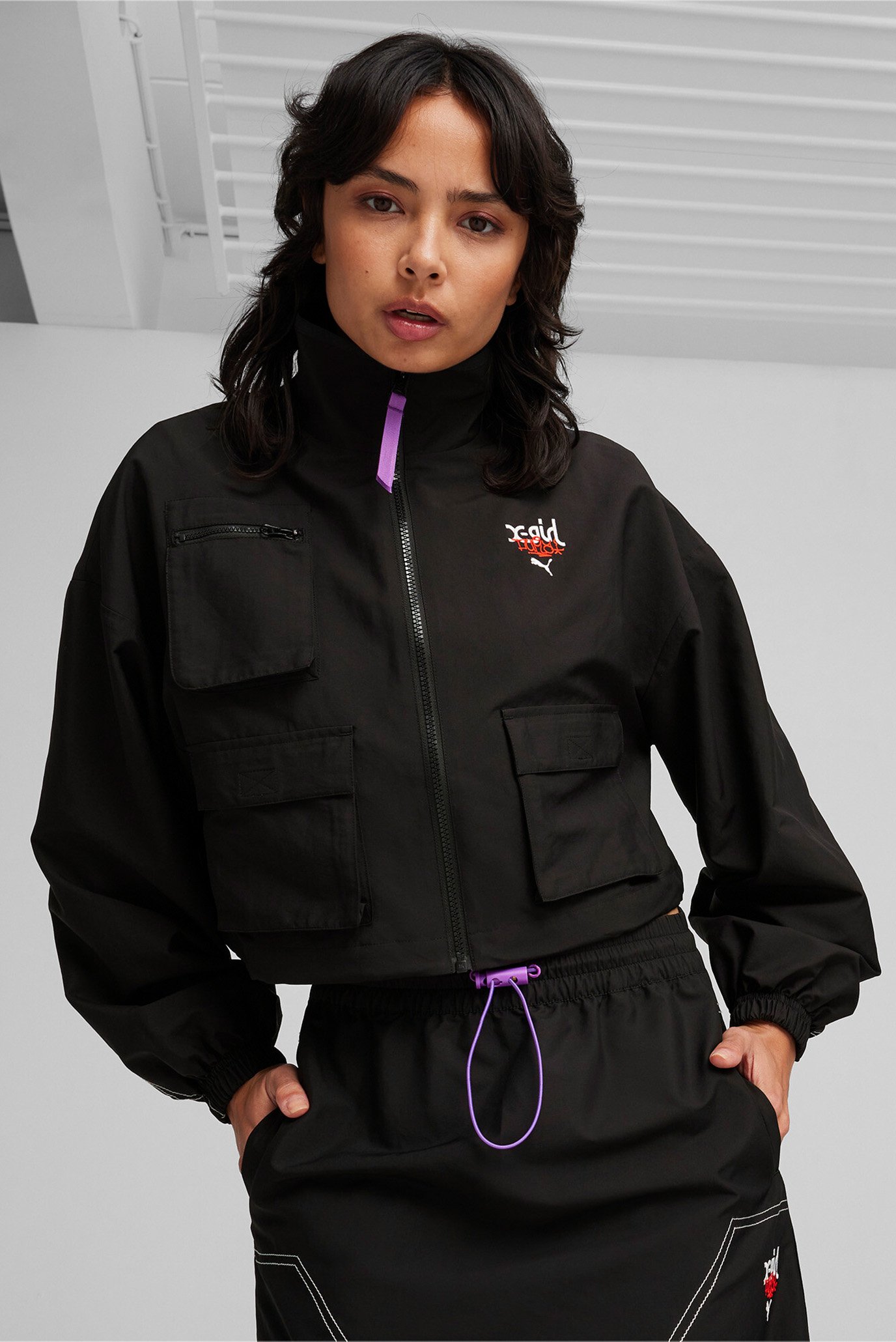 Жіноча чорна куртка PUMA x X-GIRL Jacket 1