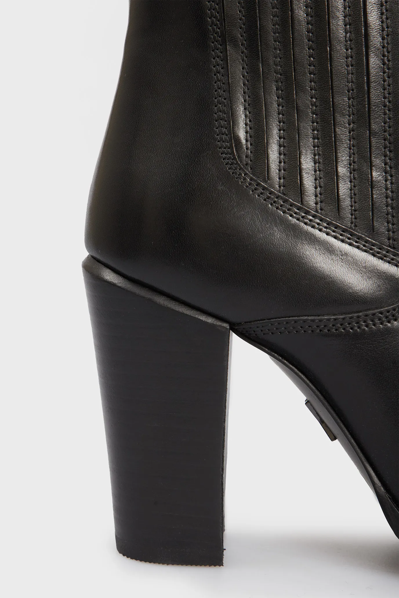 Женские черные кожаные ботильоны New-Americana 5