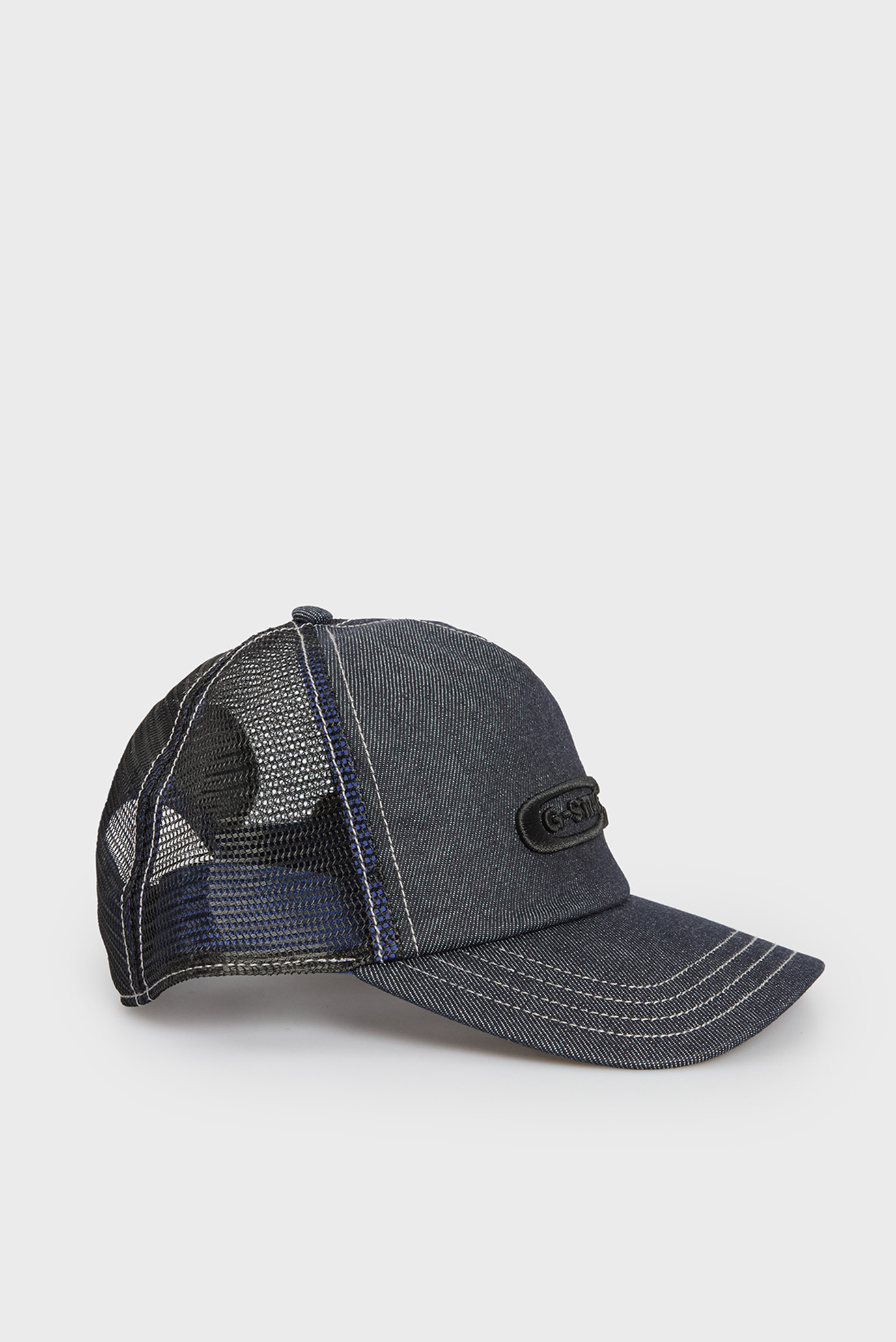 Мужская темно-синяя джинсовая кепка Avernus trucker cap Синий ONESIZE G-Star RAW D24319,E023 Мужская темно-синяя джинсовая кепка Avernus trucker cap Синий ONESIZE G-Star RAW D24319,E023