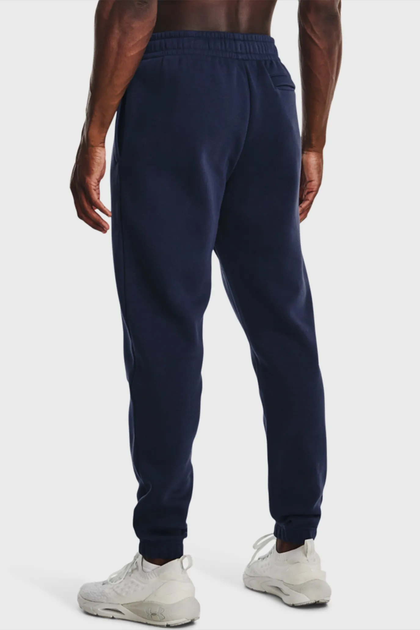 Мужские темно-синие спортивные брюки UA Essential Fleece Jogger 3