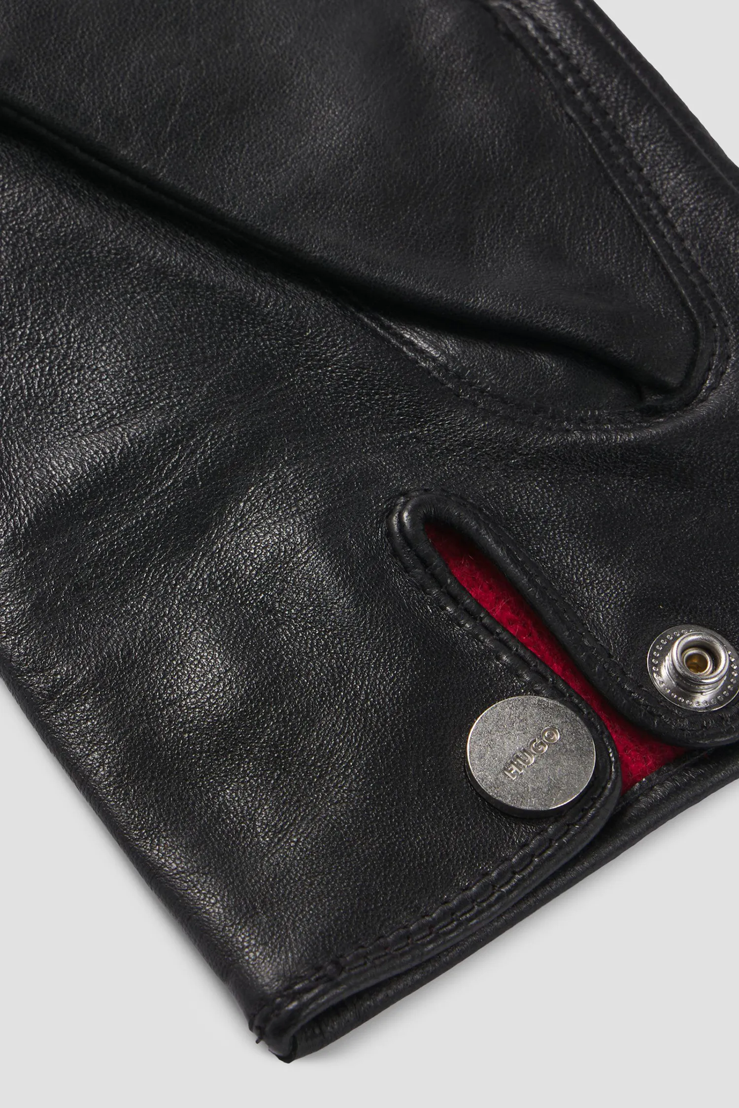 Чоловічі чорні шкіряні рукавички 2