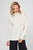 Жіночий білий вовняний светр FLUFFY TURTLENECK