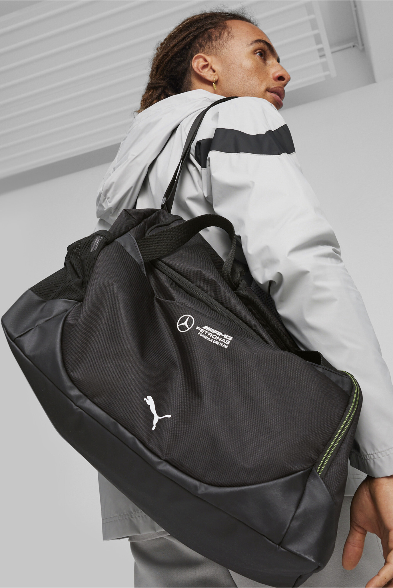 Черная спортивная сумка Mercedes-AMG Petronas Motorsport Duffle Bag ...