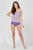 Женская фиолетовая пижама (топ, трусики)