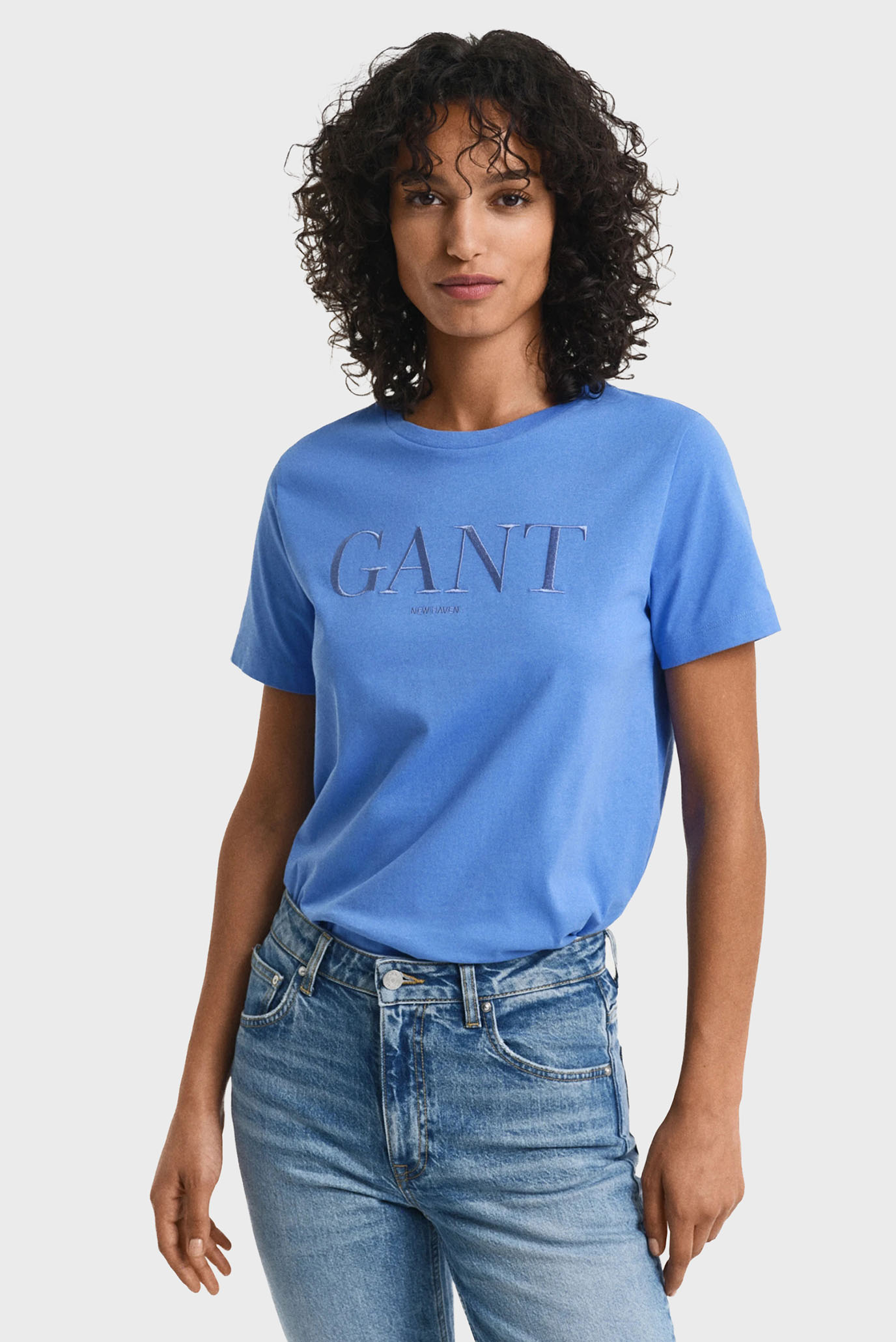 Женская голубая футболка REG TONAL GRAPHIC Голубой M Gant 4200502 Женская голубая футболка REG TONAL GRAPHIC Голубой M Gant 4200502