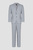 Чоловічий сірий вовняний костюм (піджак, штани)