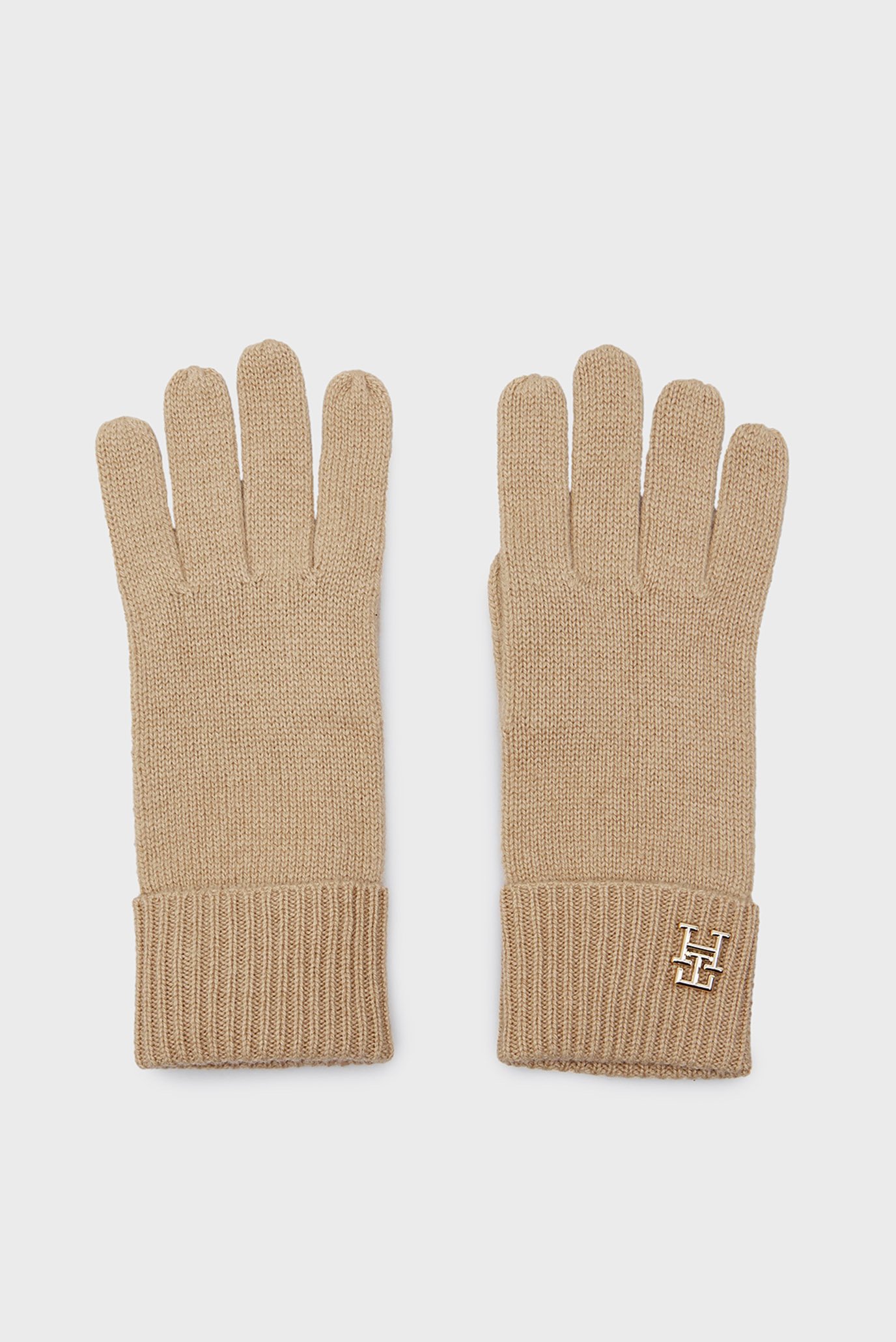 Женские бежевые кашемировые перчатки CASHMERE CHIC GLOVES 1