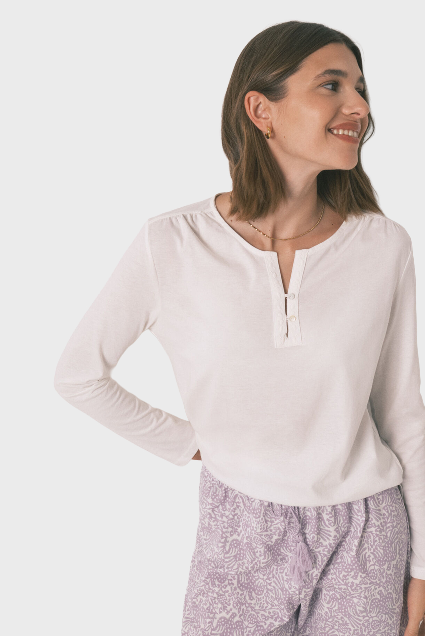Женский белый лонгслив Белый XXL womensecret 3272273 Женский белый лонгслив Белый XXL womensecret 3272273