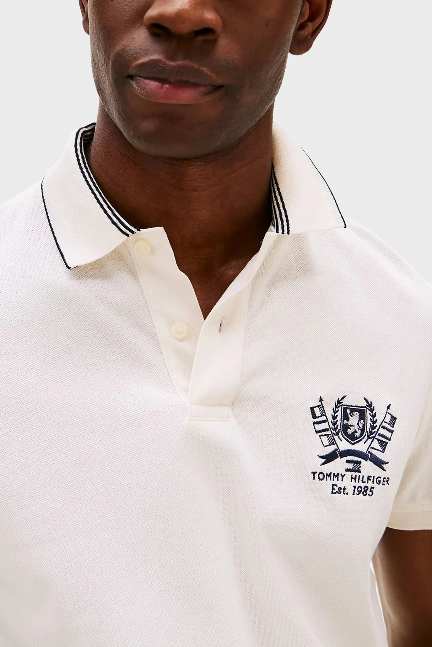 Чоловіче біле поло ICON REG 4