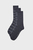 Мужские темно-синие носки (3 пары) GIFTBOX GRID STRIPE