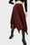 Женская бордовая плиссированная юбка