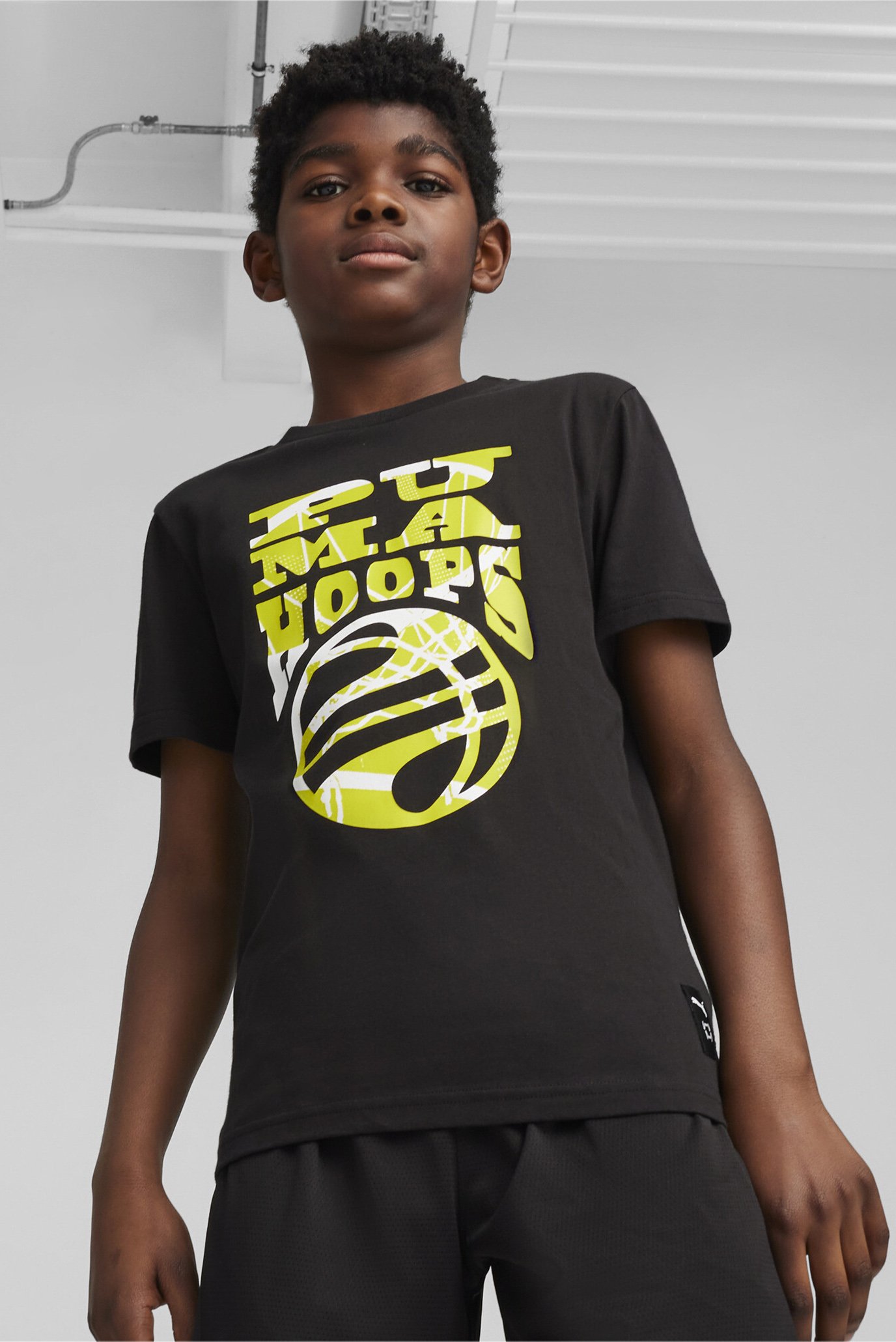 Детская черная футболка BASKETBALL BLUEPRINT Youth Tee 1