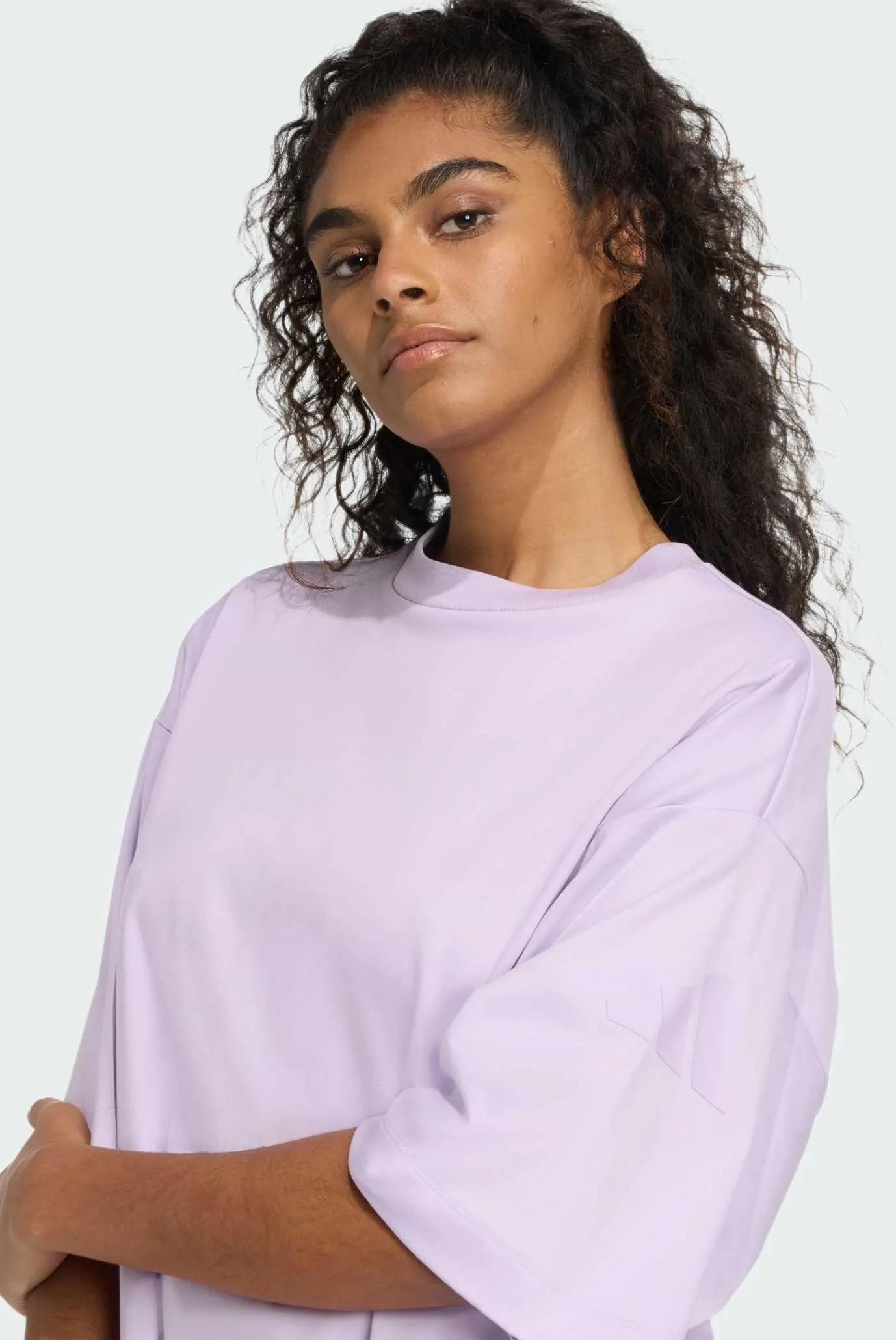 Жіноча бузкова футболка ALL SZN Soft Lux Loose 4