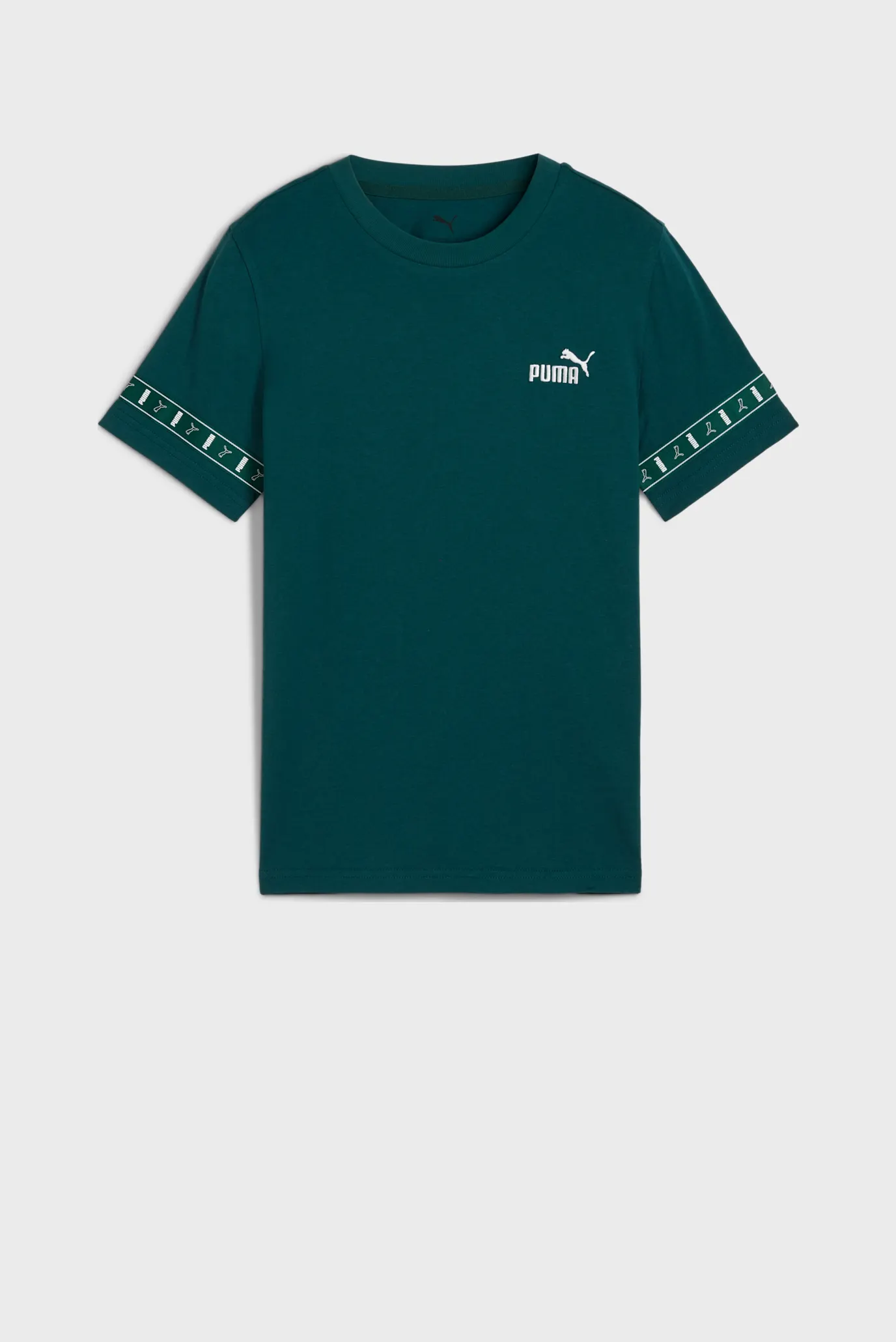Дитяча темно-зелена футболка Essentials Tape Layout Tee Youth 1