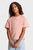 Дитяча рожева футболка CK LOGO BOXY