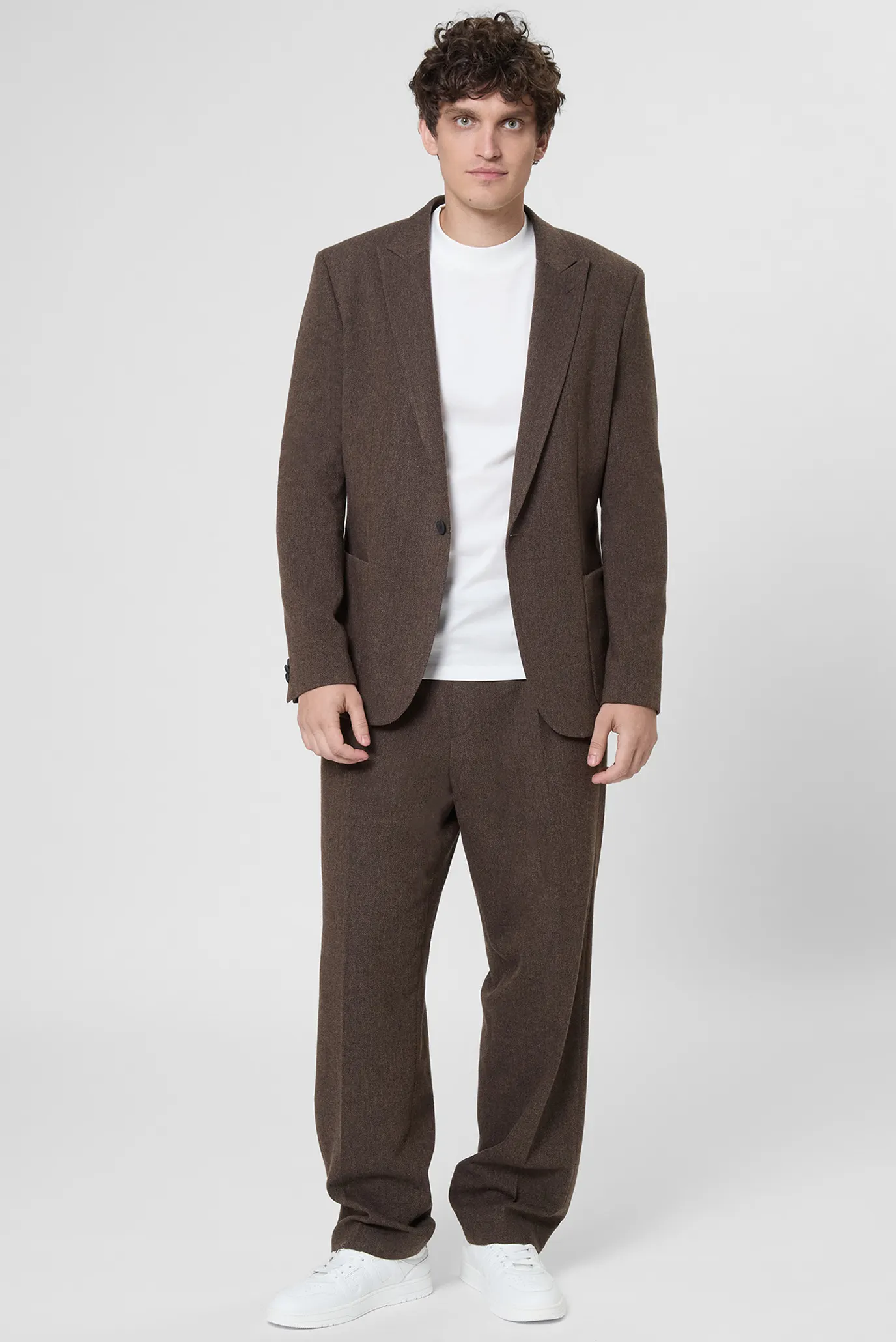 Мужской коричневый блейзер 4