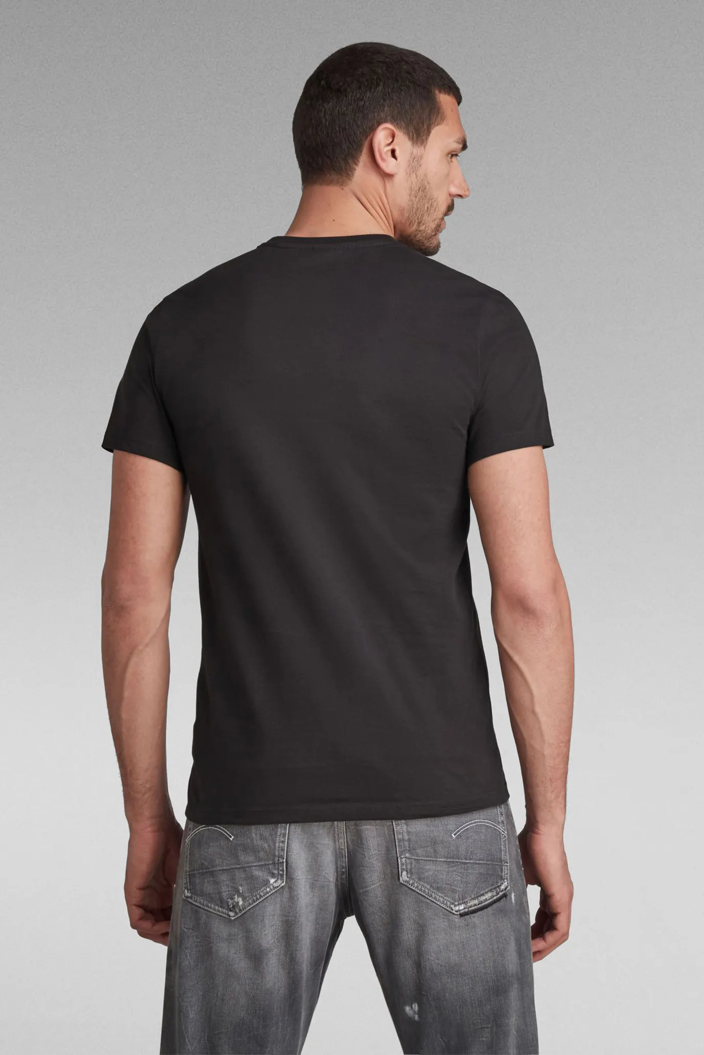 Чоловіча чорна футболка Base-s 3