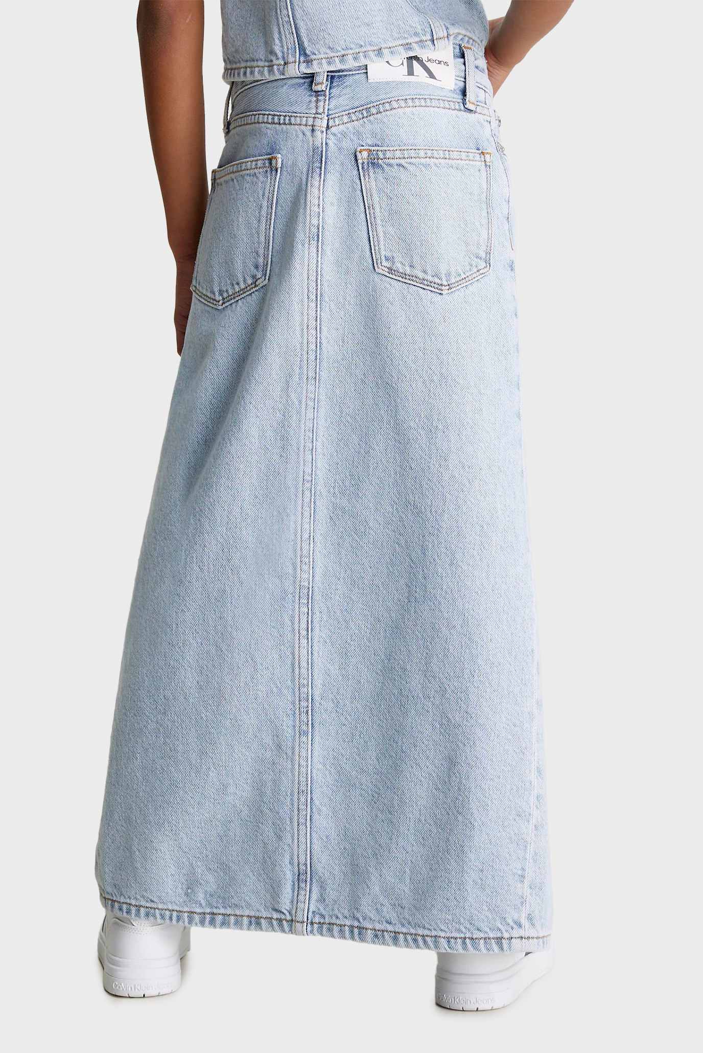 POWDER BLUE DENIM MR MAXI Calvin Klein Kids IG0IG02598 MD Fashion