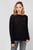 Женский черный шерстяной свитер