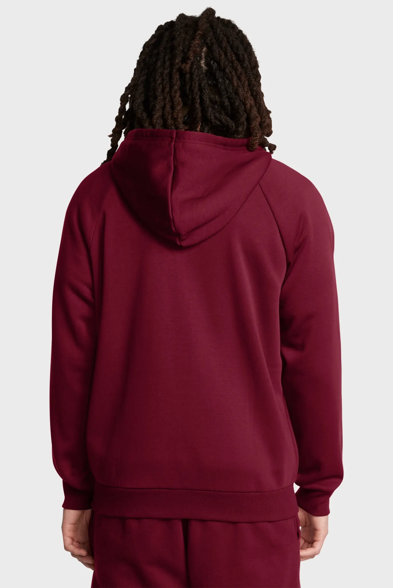 Чоловіче бордове худі UA Rival Fleece FZ Hoodie 2