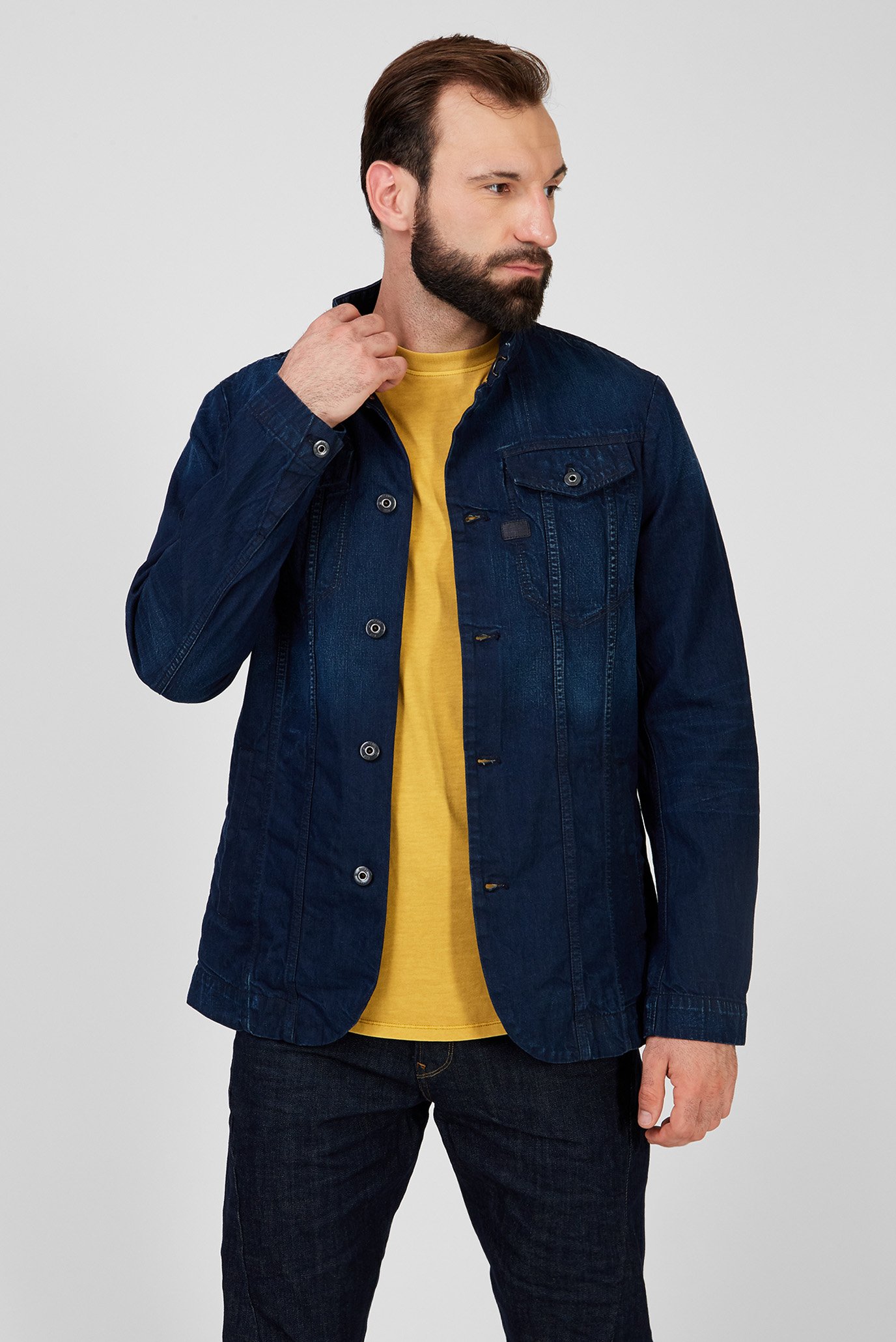 Мужская темно-синяя джинсовая куртка Cormac 1