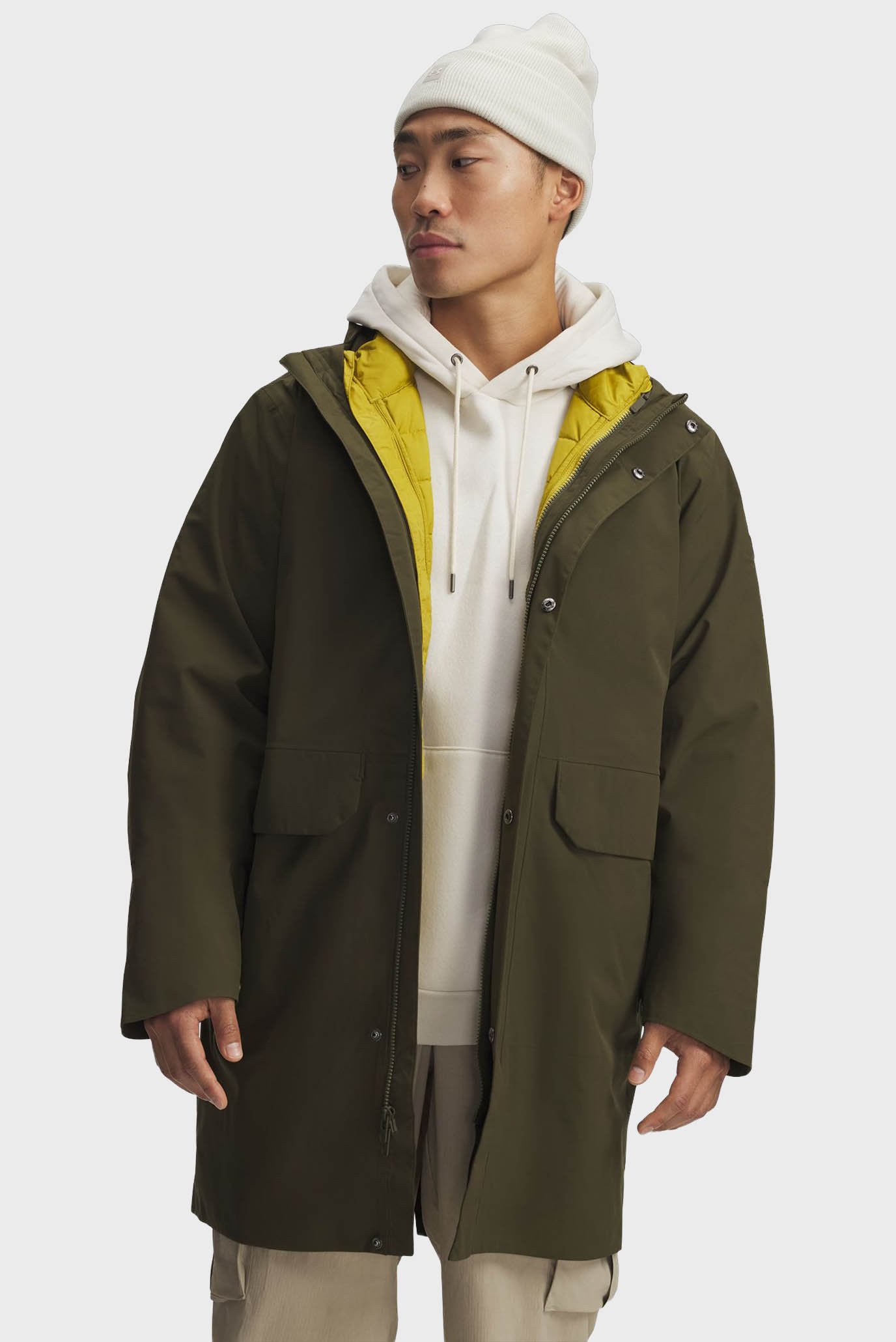 Мужская оливковая парка (3в1) UA Legend Insulate 3-IN-1 Оливковый L Under Armour 6005687-308 Мужская оливковая парка (3в1) UA Legend Insulate 3-IN-1 Оливковый L Under Armour 6005687-308