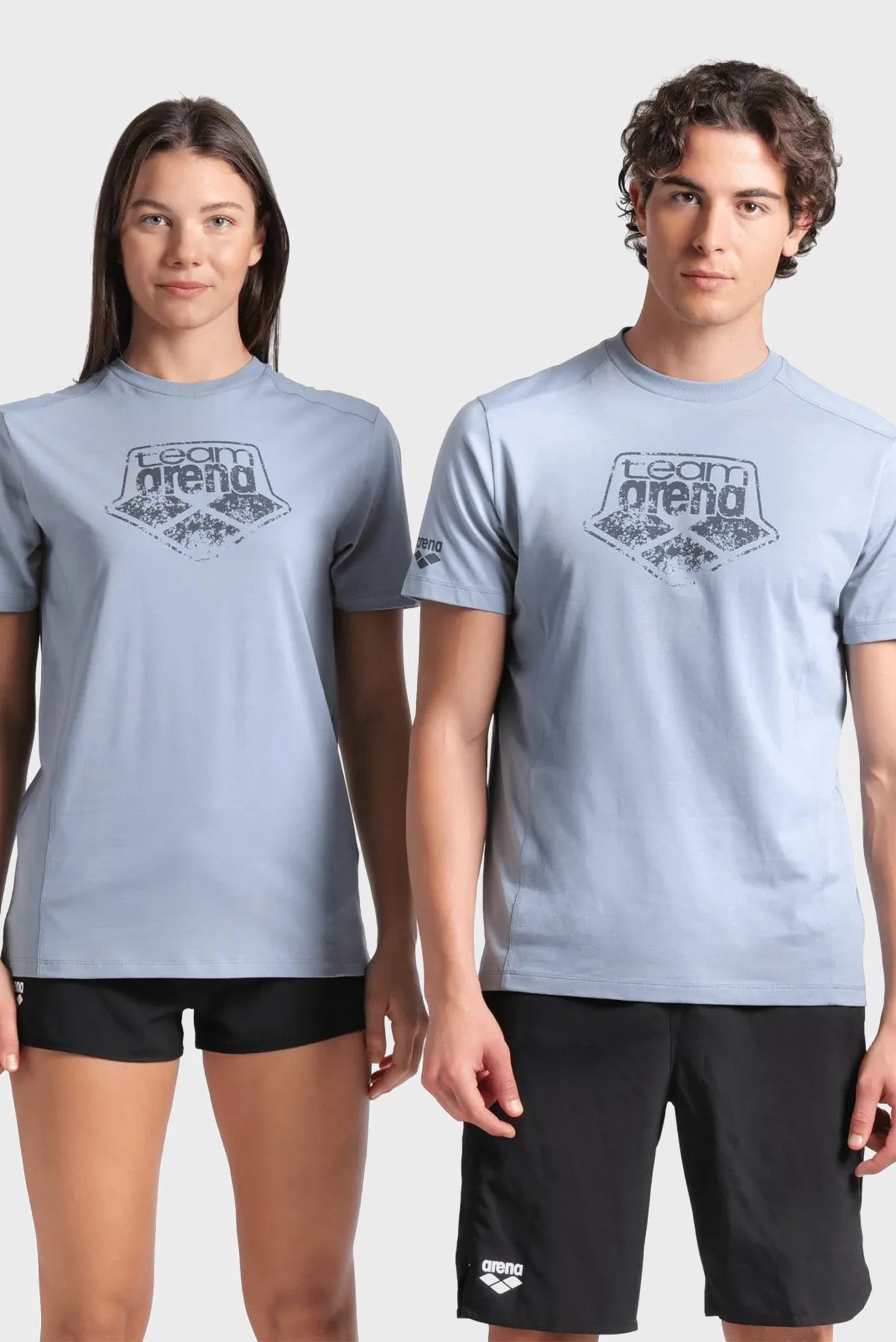 Серая футболка T-SHIRT LOGO COTTON Серый S Arena 005336-555 Серая футболка T-SHIRT LOGO COTTON Серый S Arena 005336-555