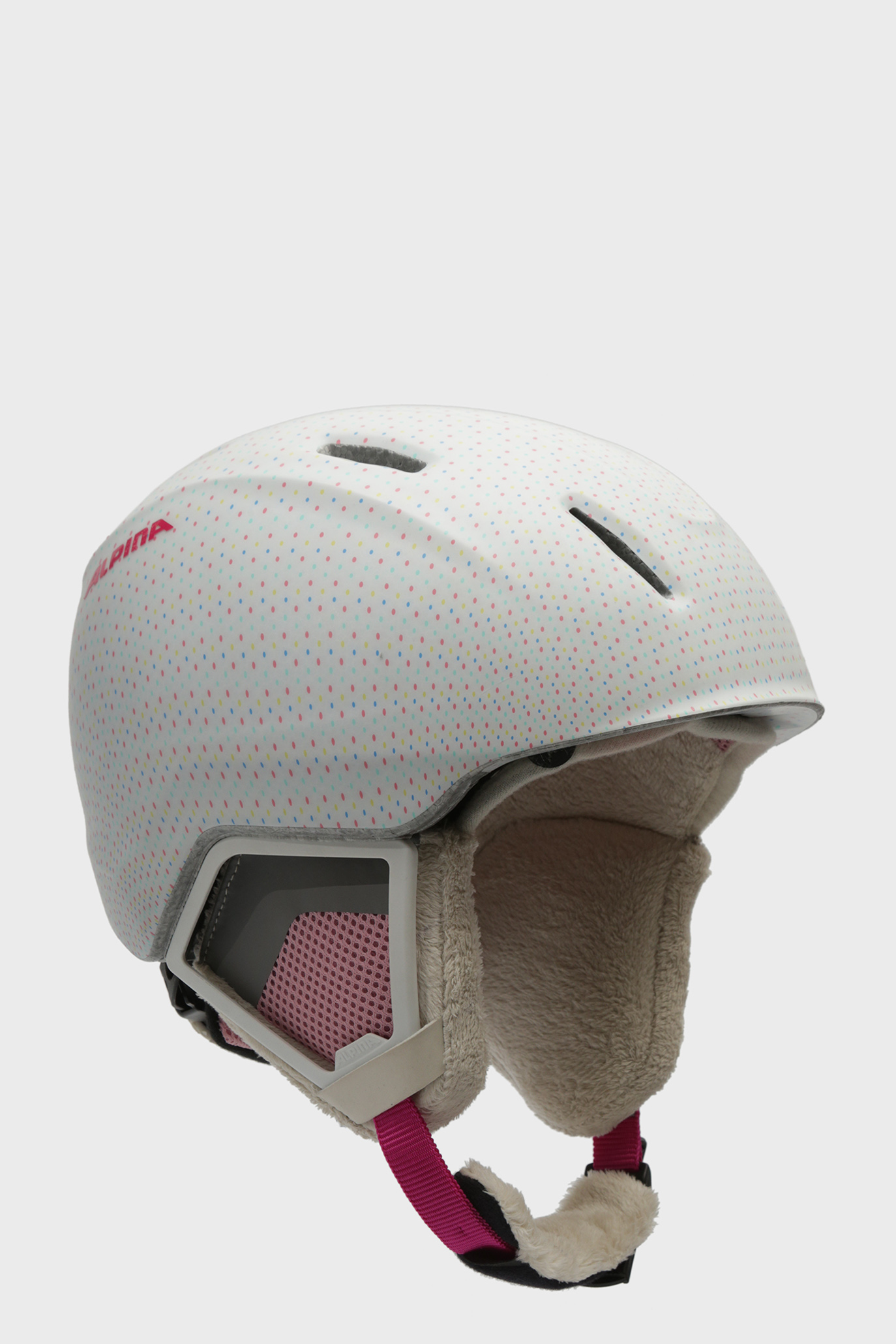 Детский горнолыжный шлем в горошек Carat XT 1