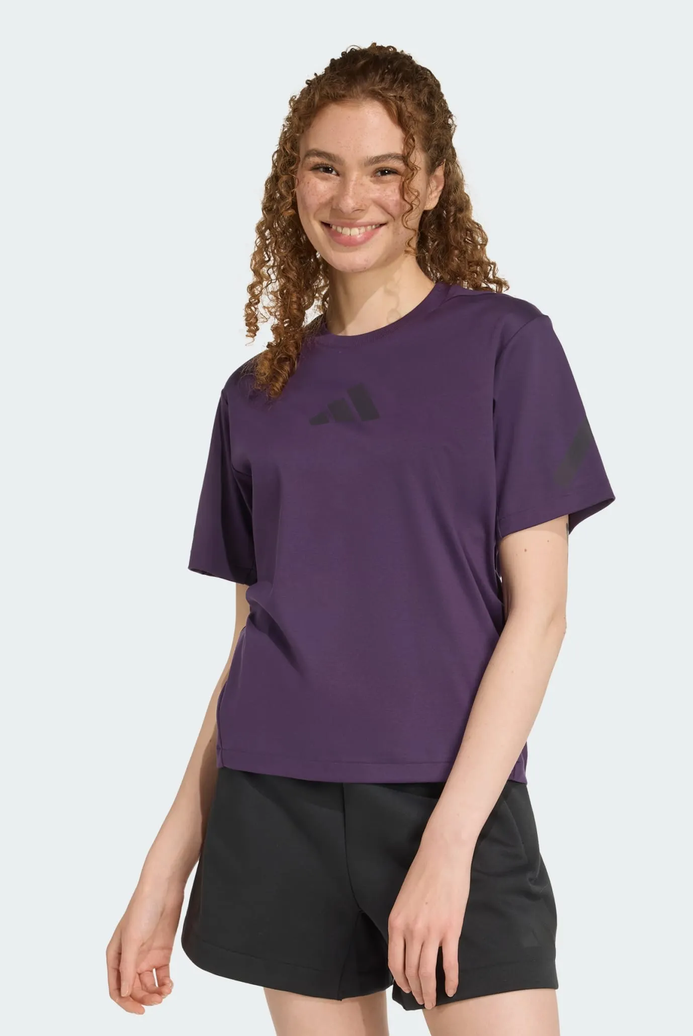 Жіноча фіолетова футболка adidas Z.N.E. 1