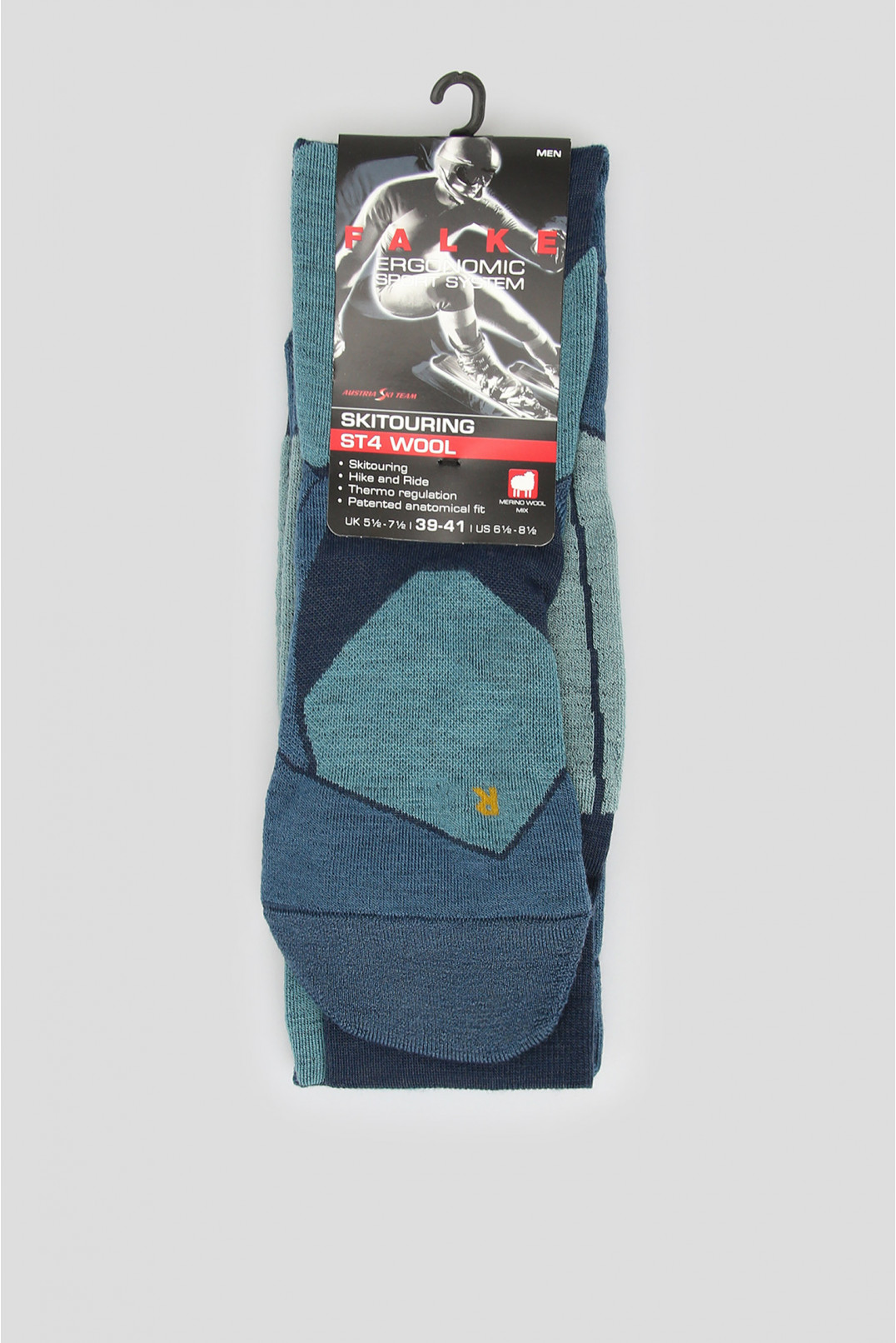Мужские лыжные носки с узором ST4 WOOL 1