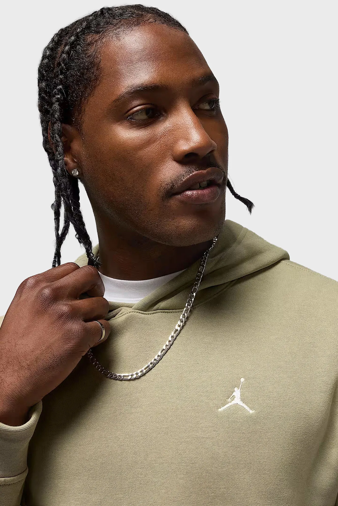 Чоловіче оливкове худі M J BRK FLC PO 4