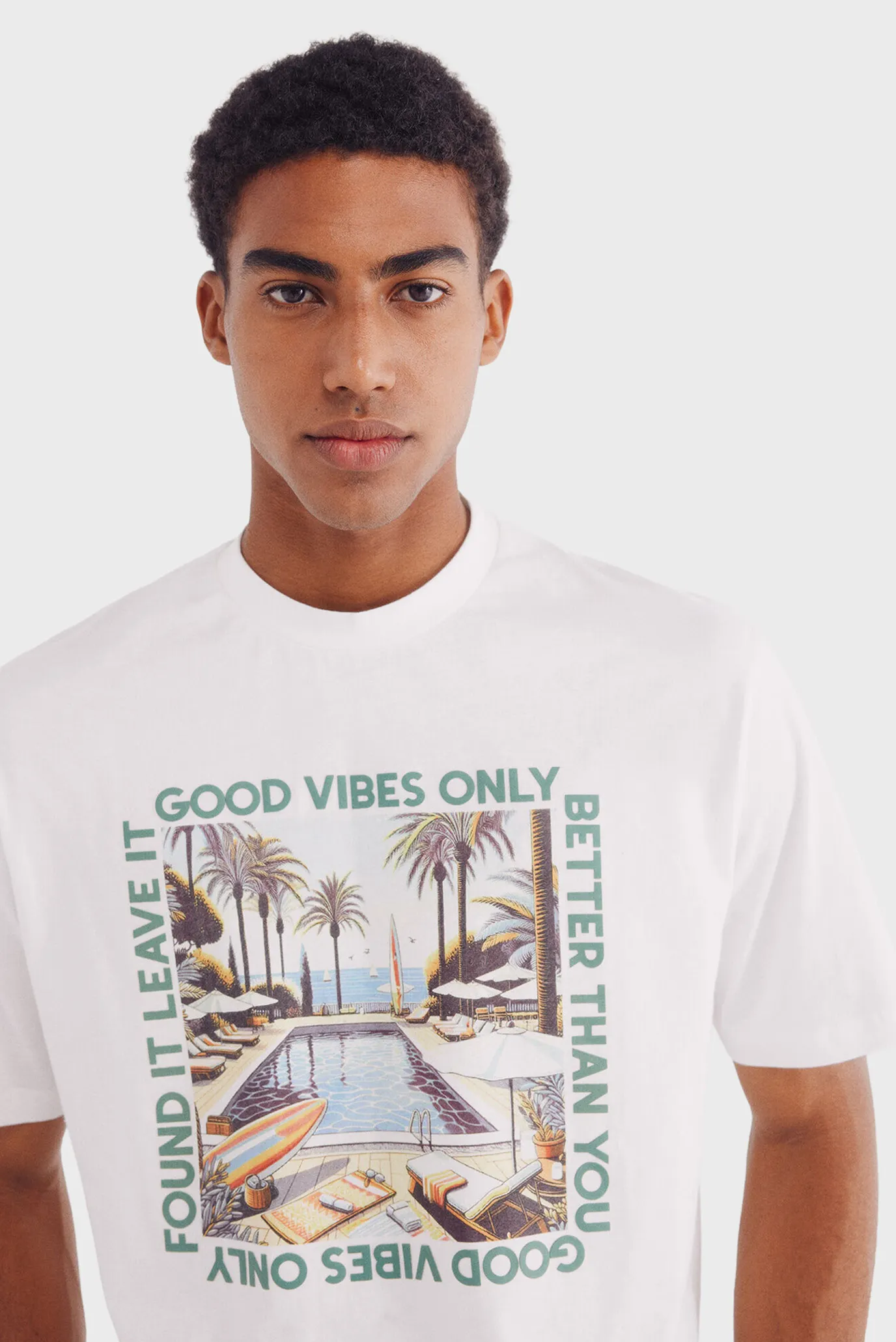 Мужская белая футболка Good Lives Only 4