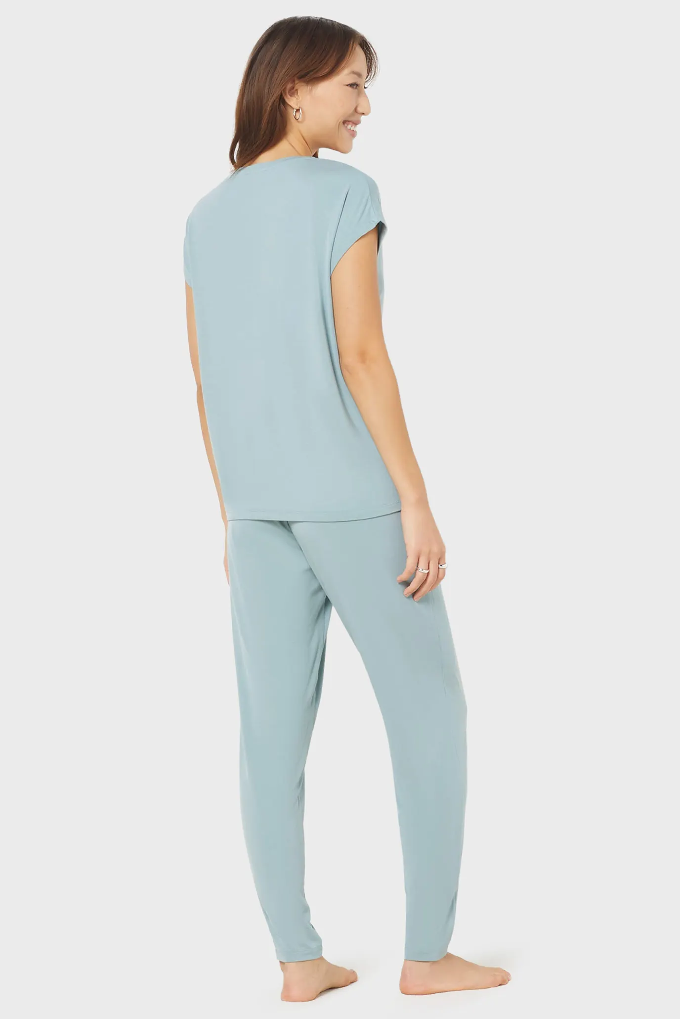 Жіночий блакитний топ MODY 3