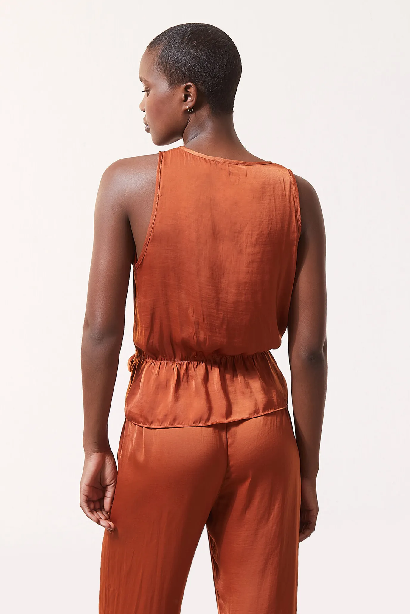 Женская терракотовая майка LINUS 3