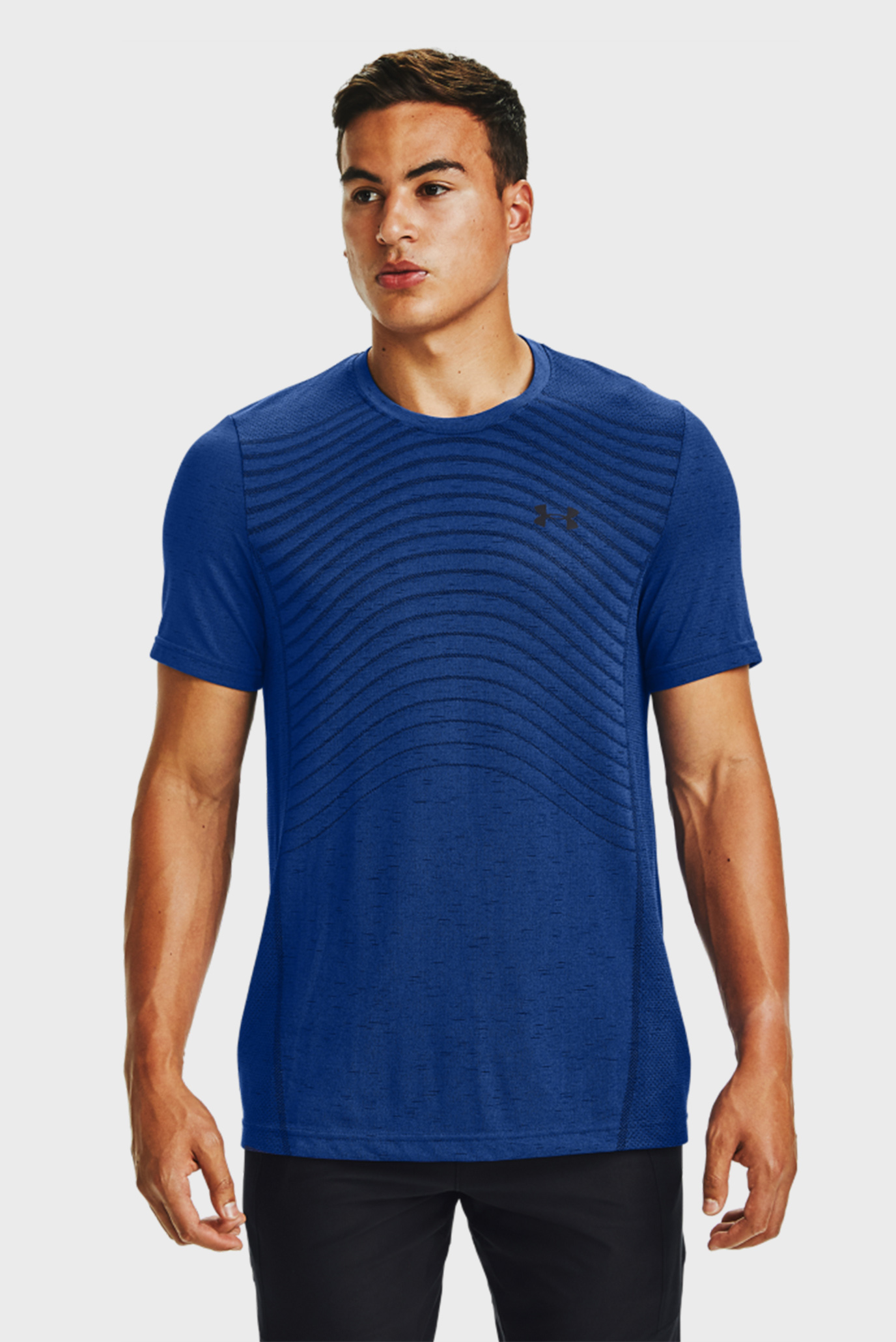 Мужская синяя футболка UA Seamless Wave SS 1